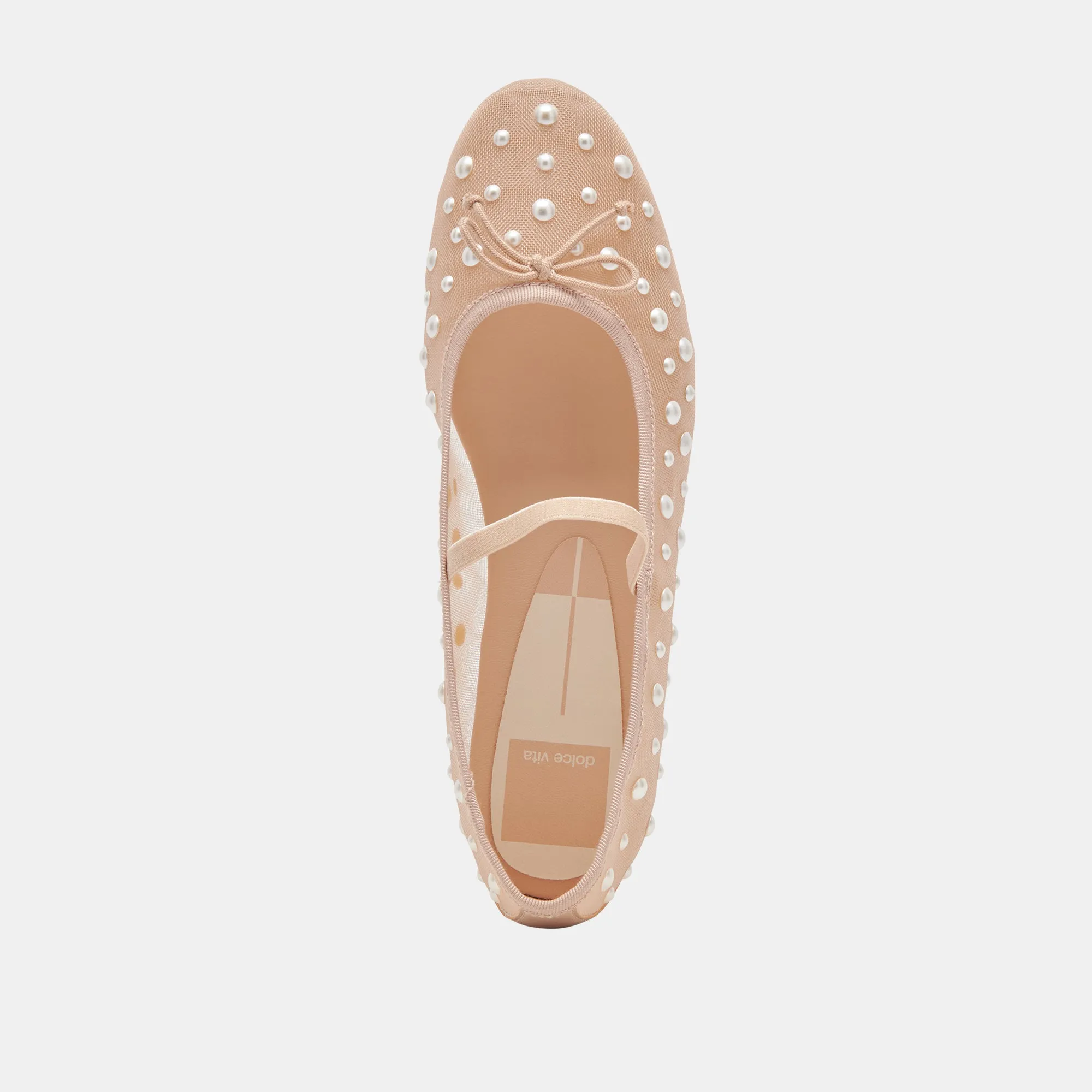 CADEL PEARL BALLETTFLATS ROSÉ MESH