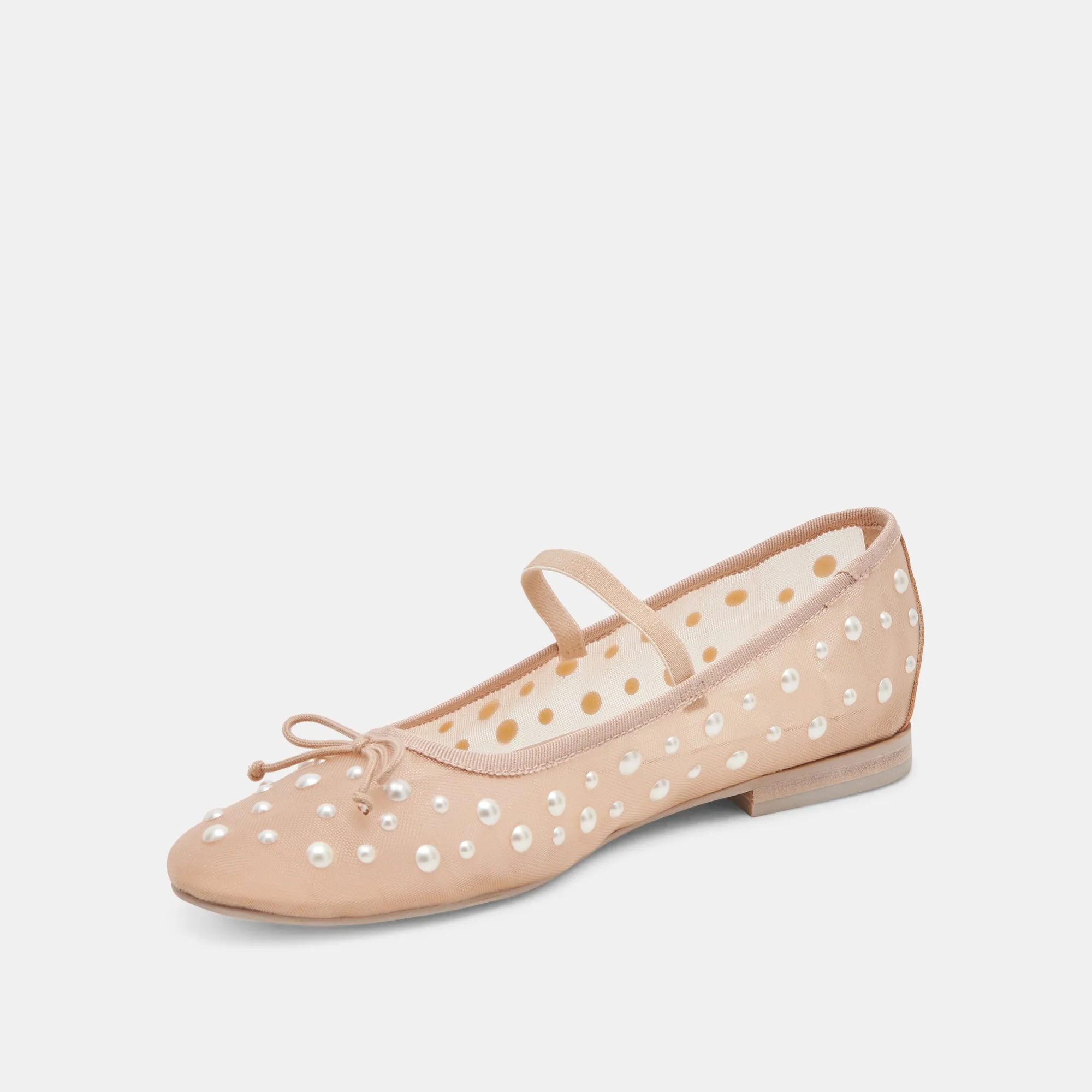 CADEL PEARL BALLETTFLATS ROSÉ MESH