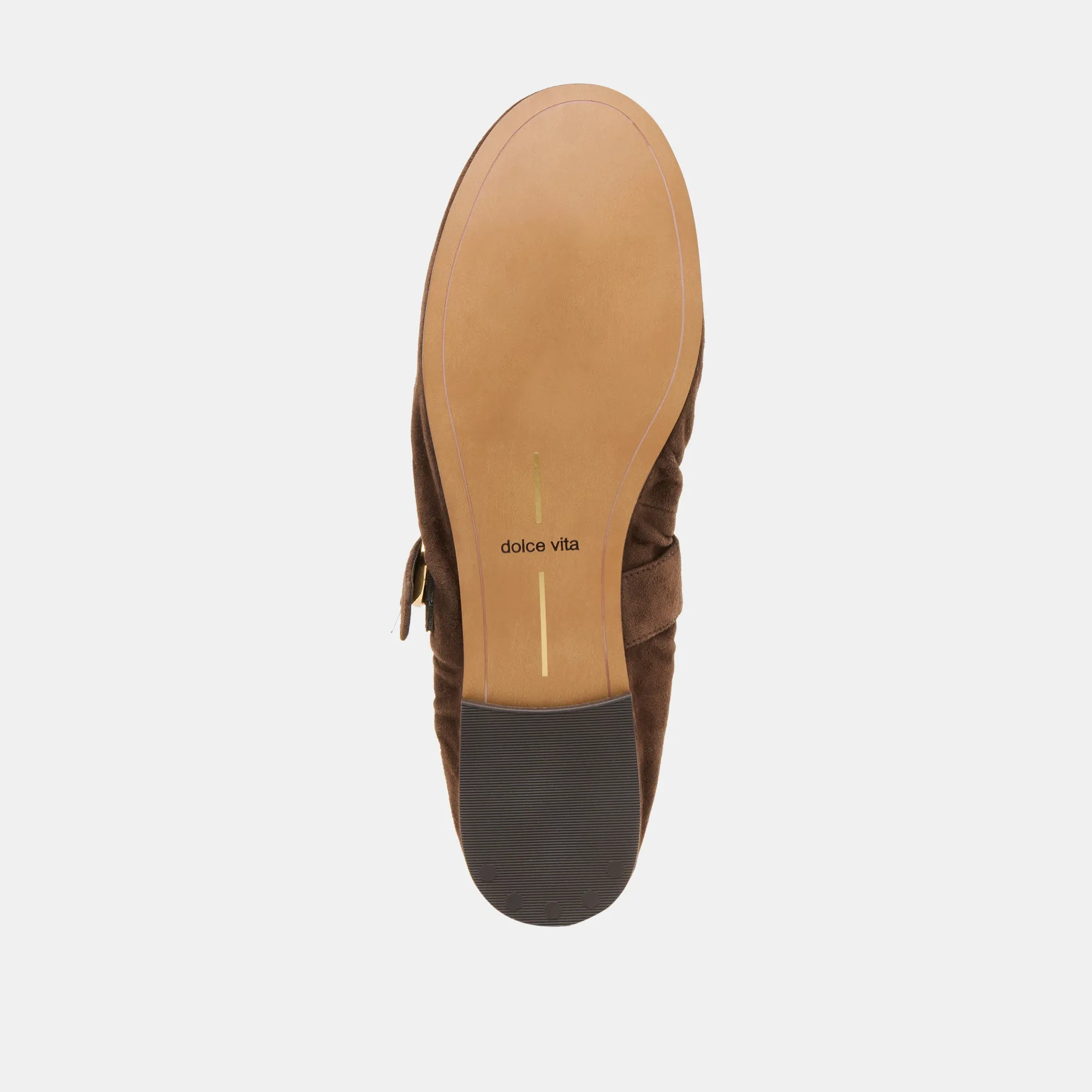 CAELY BALLET FLATS DK BRAUN WILDLEDER