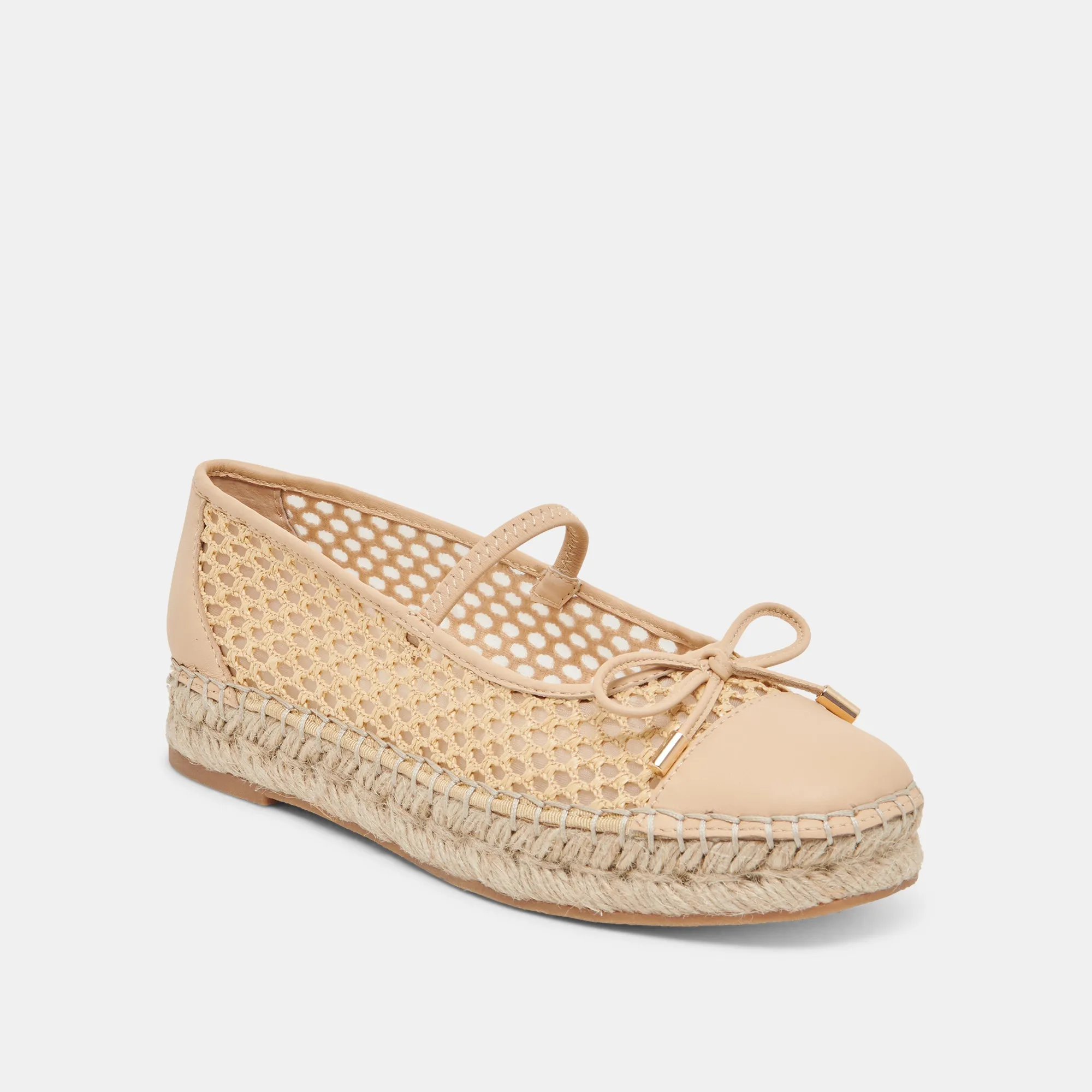 CAMBRE BALLET FLATS LT NATURAL GEWEBTES MESH