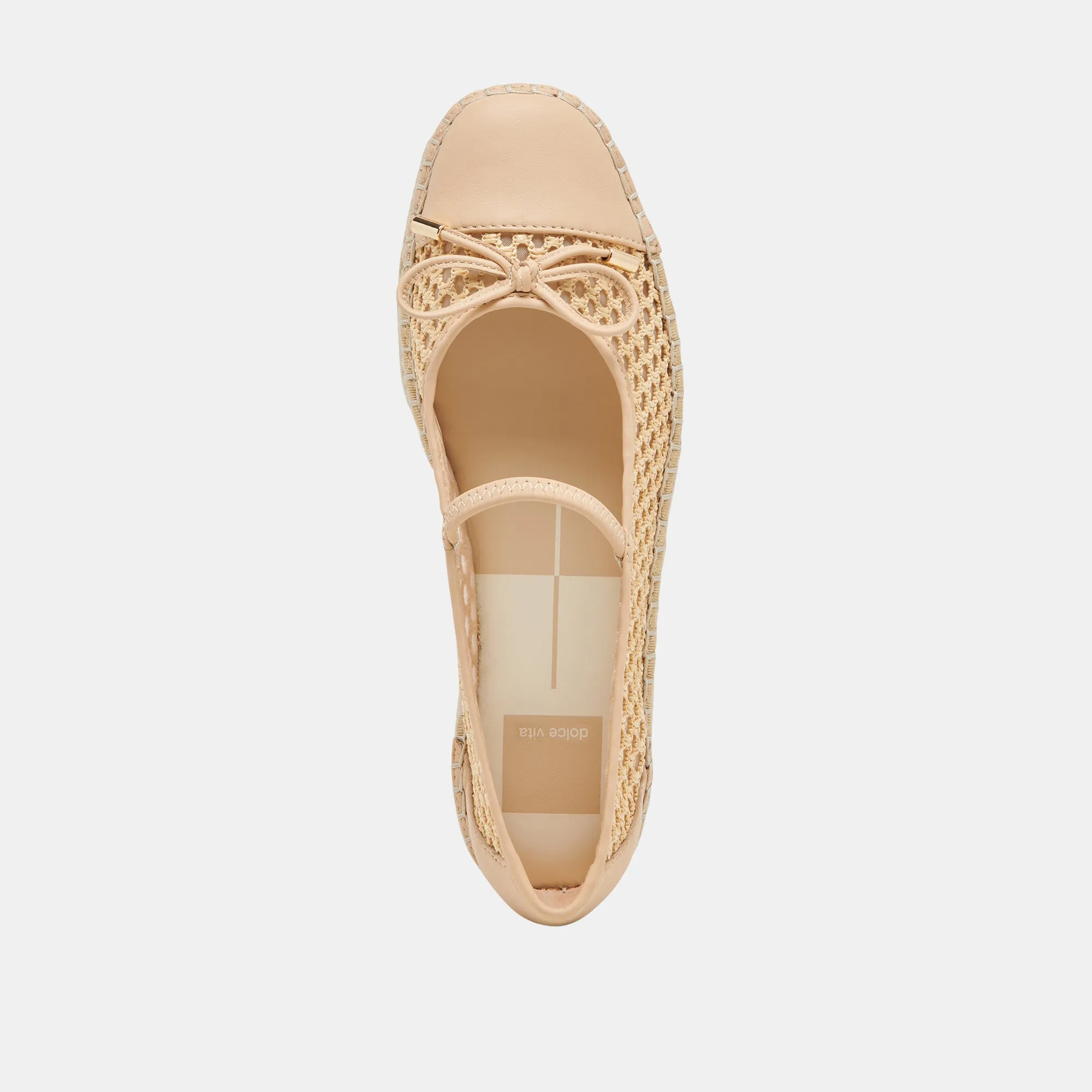 CAMBRE BALLET FLATS LT NATURAL GEWEBTES MESH