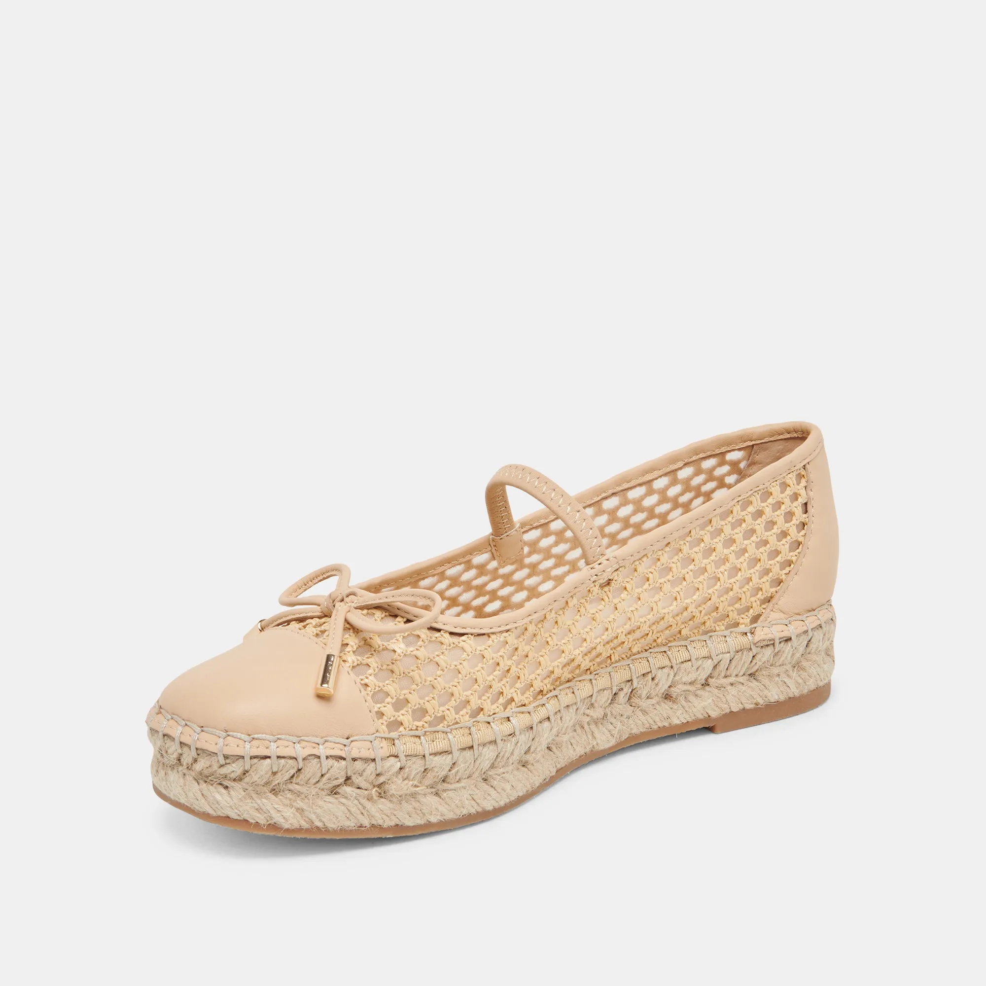 CAMBRE BALLET FLATS LT NATURAL GEWEBTES MESH