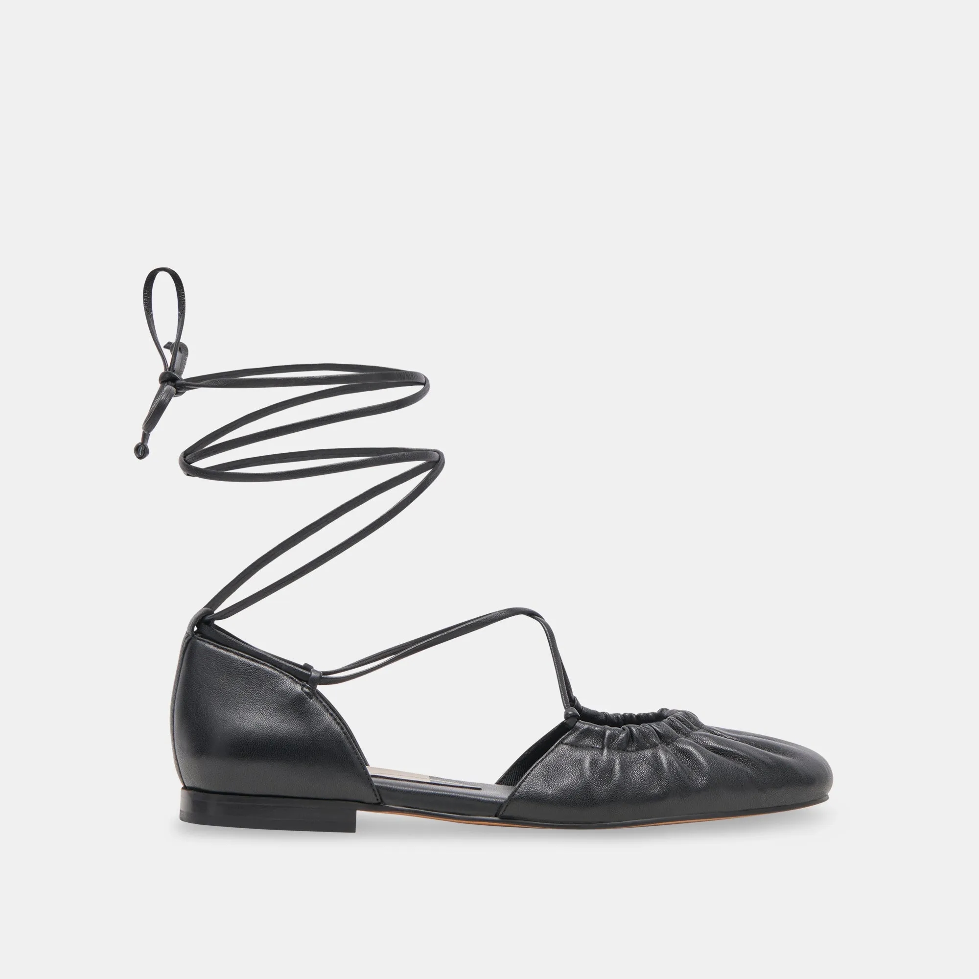 CANCUN BALLETFLATS AUS SCHWARZEM LEDER