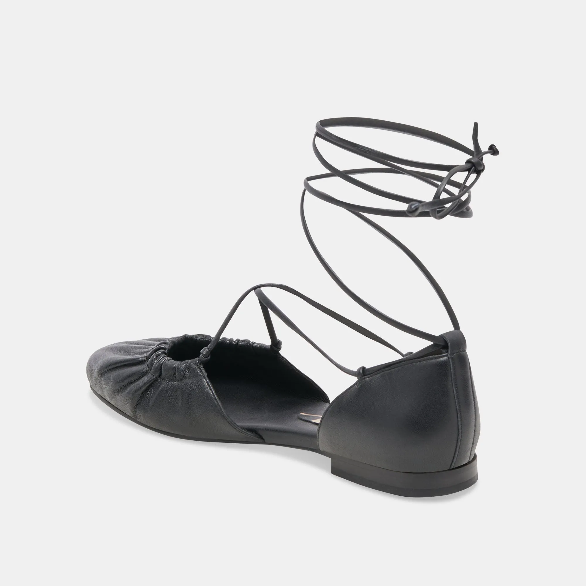 CANCUN BALLETFLATS AUS SCHWARZEM LEDER