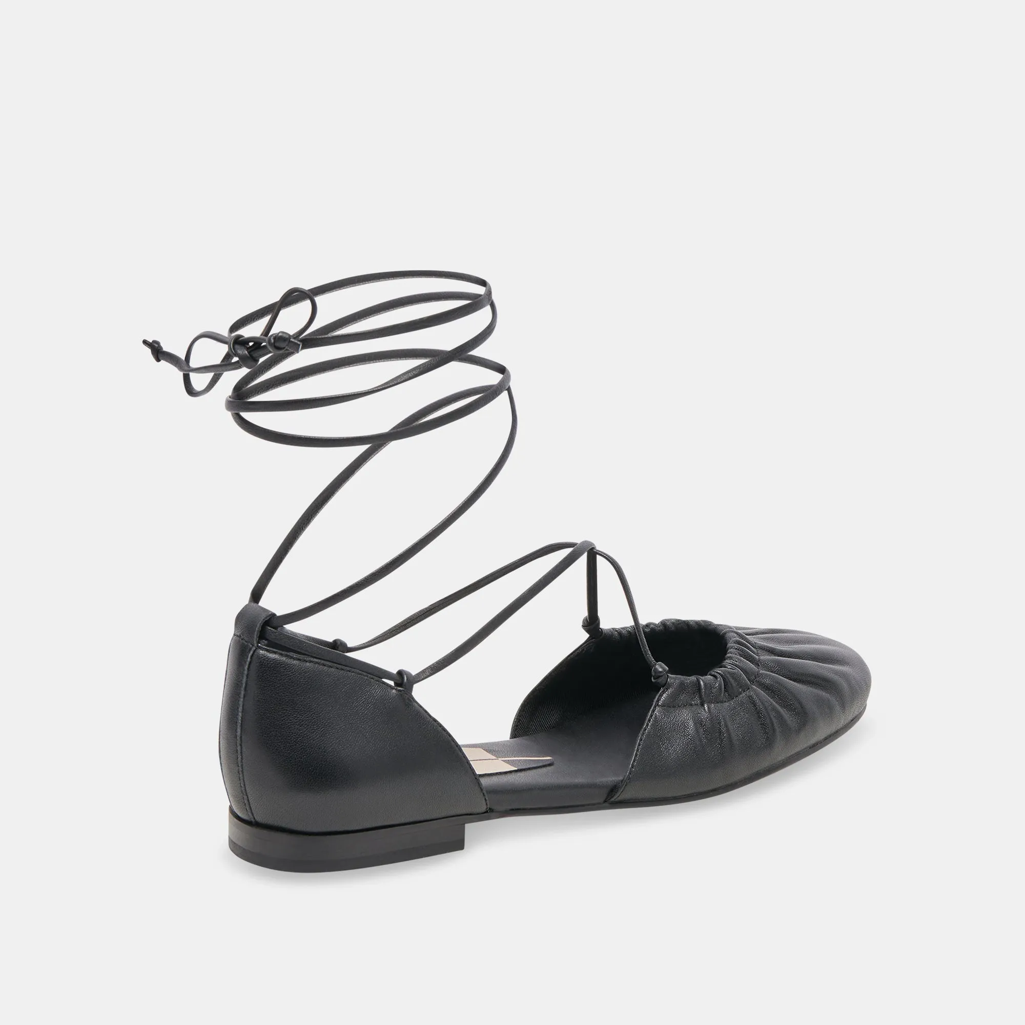 CANCUN BALLETFLATS AUS SCHWARZEM LEDER