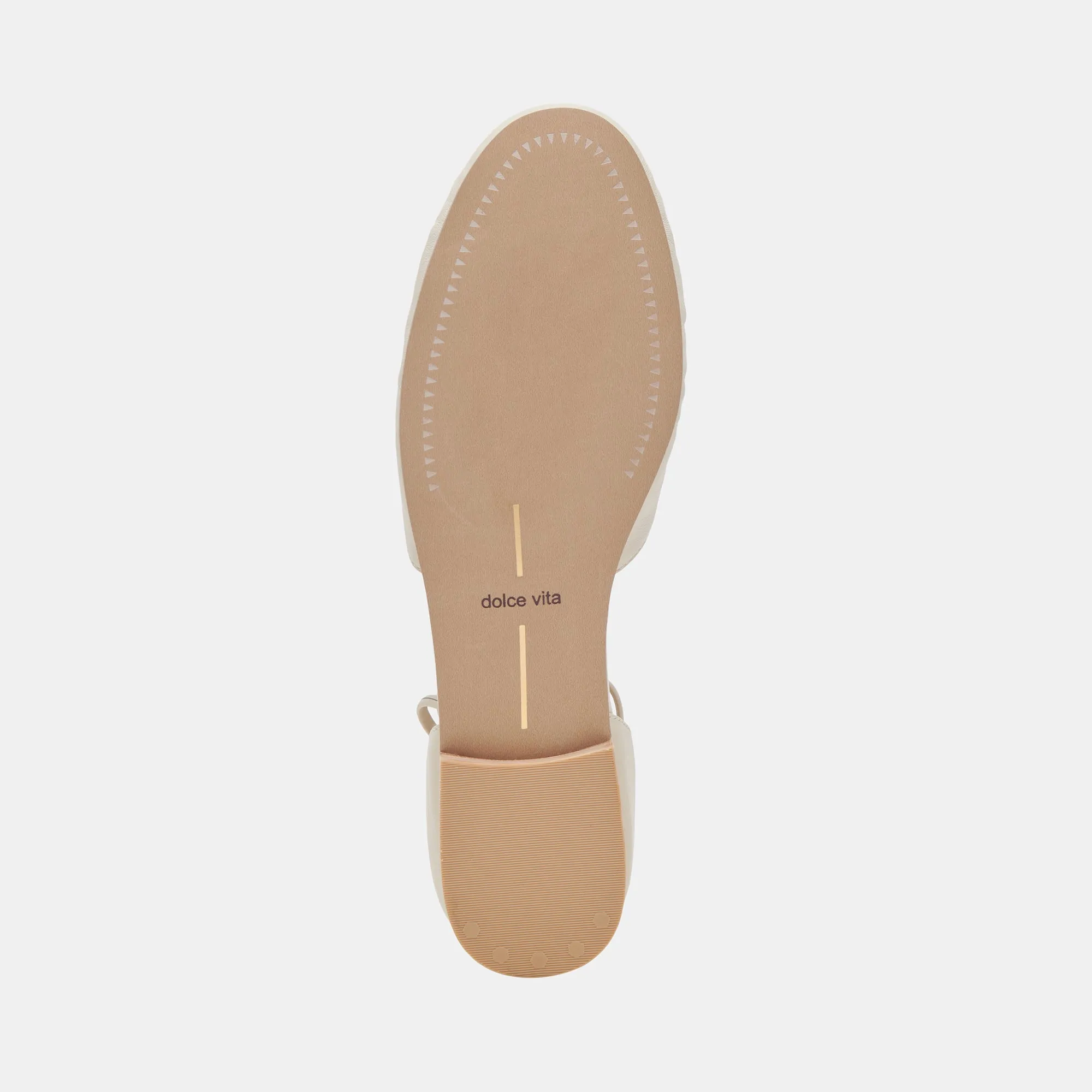 CANCUN BALLETFLATS IN ELFENBEINFARBENEM LEDER