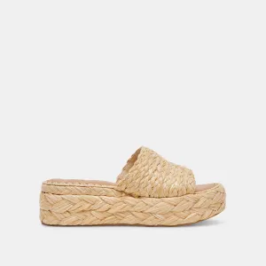 CHAVI SANDALEN LT NATUR RAFFIA