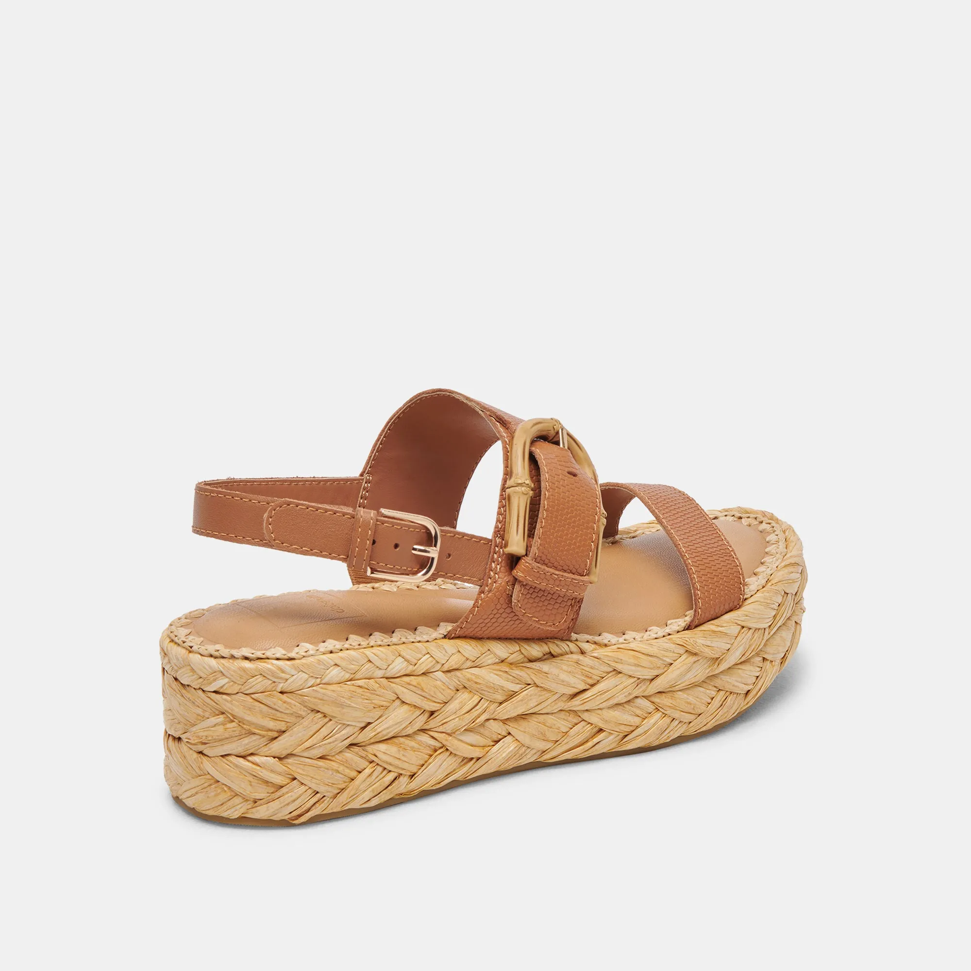 CHERA SANDALEN BRAUN GEPRÄGTES LEDER