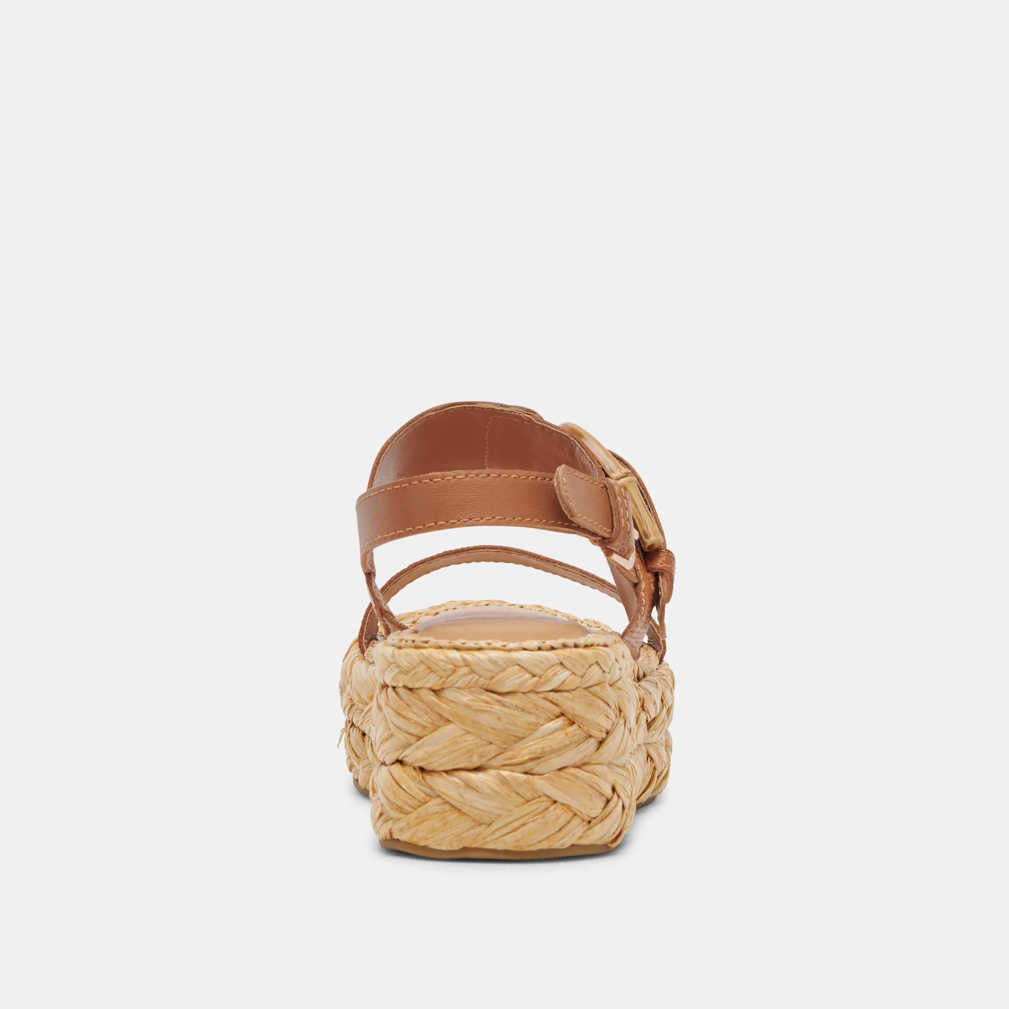 CHERA SANDALEN BRAUN GEPRÄGTES LEDER