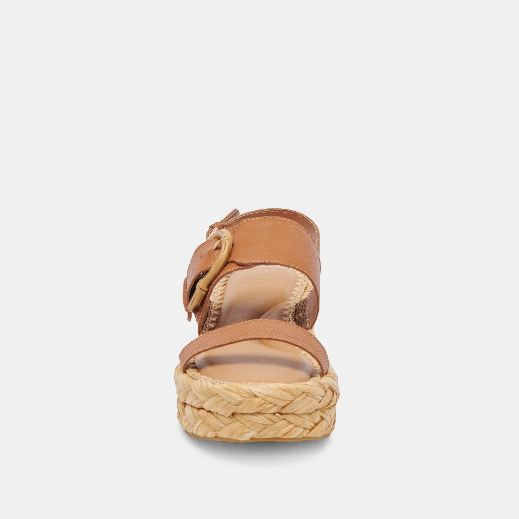 CHERA SANDALEN BRAUN GEPRÄGTES LEDER