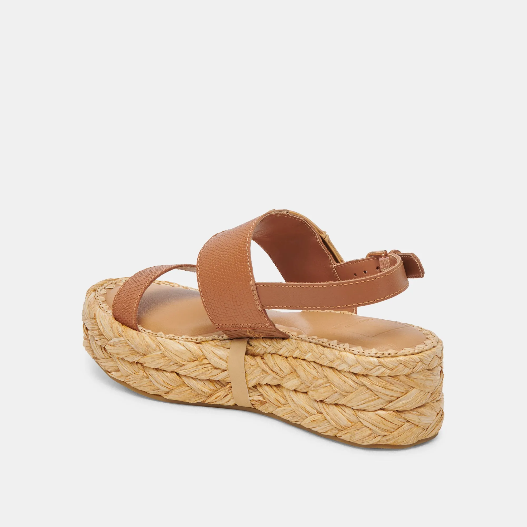 CHERA SANDALEN BRAUN GEPRÄGTES LEDER