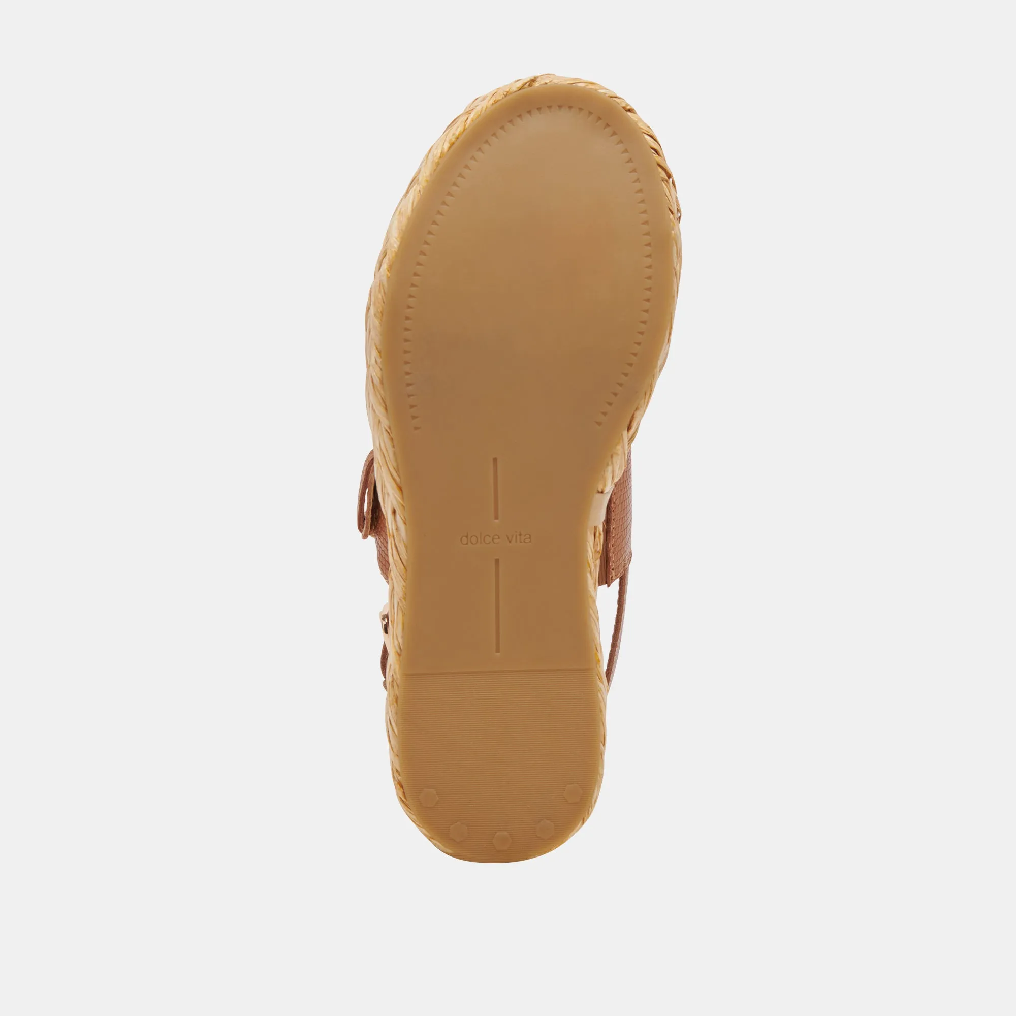 CHERA SANDALEN BRAUN GEPRÄGTES LEDER