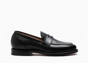 Clara Penny Loafer Schwarz Kalb