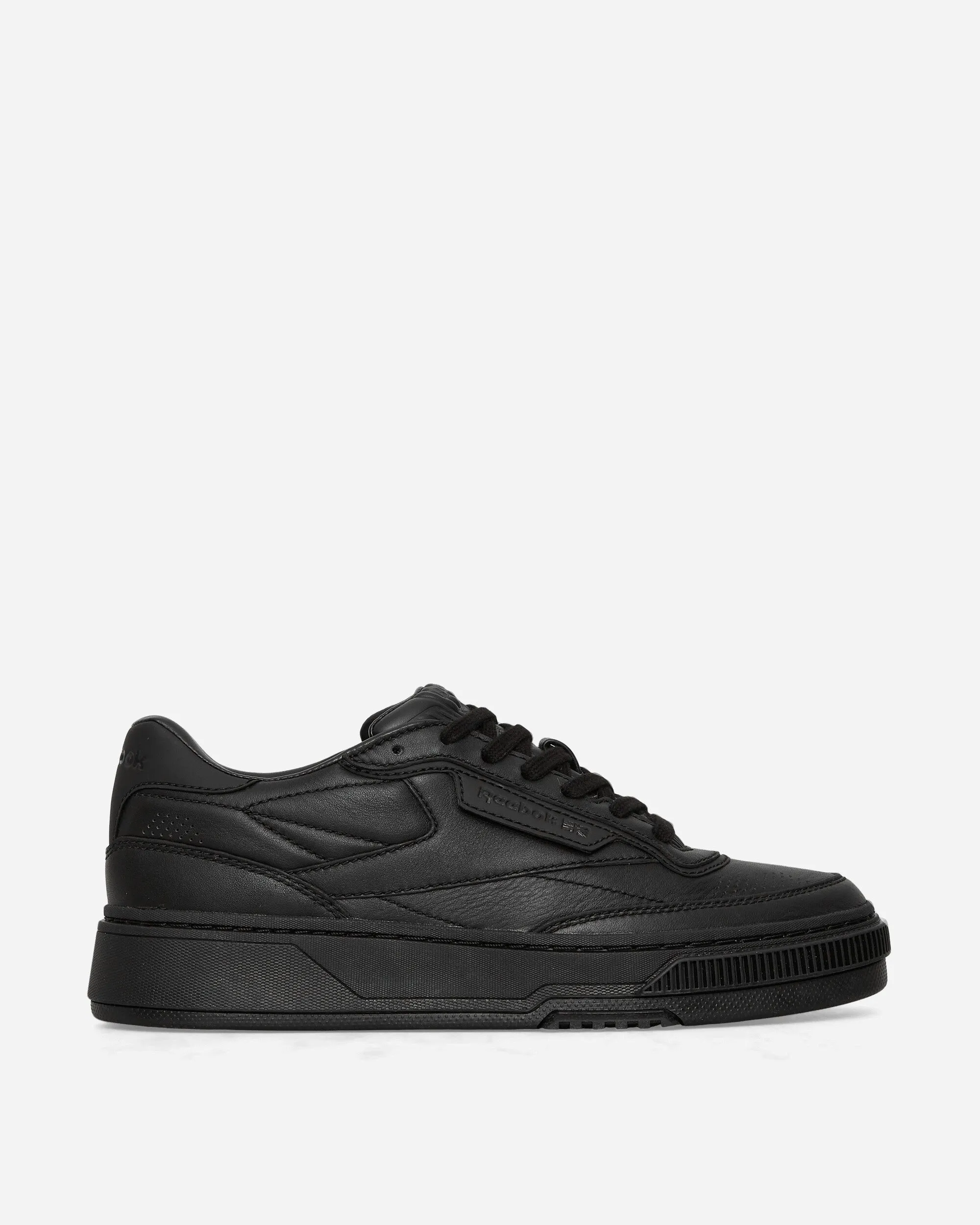 Club C Leder-Sneakers Schwarz