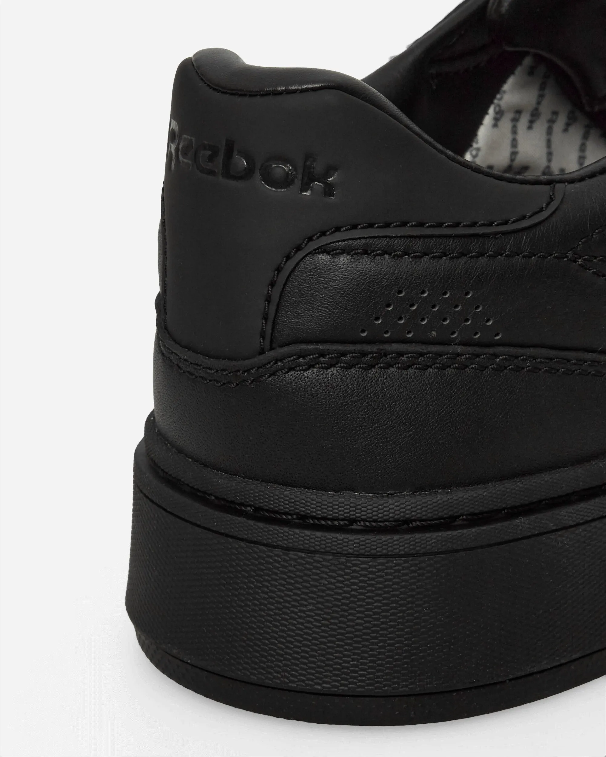 Club C Leder-Sneakers Schwarz