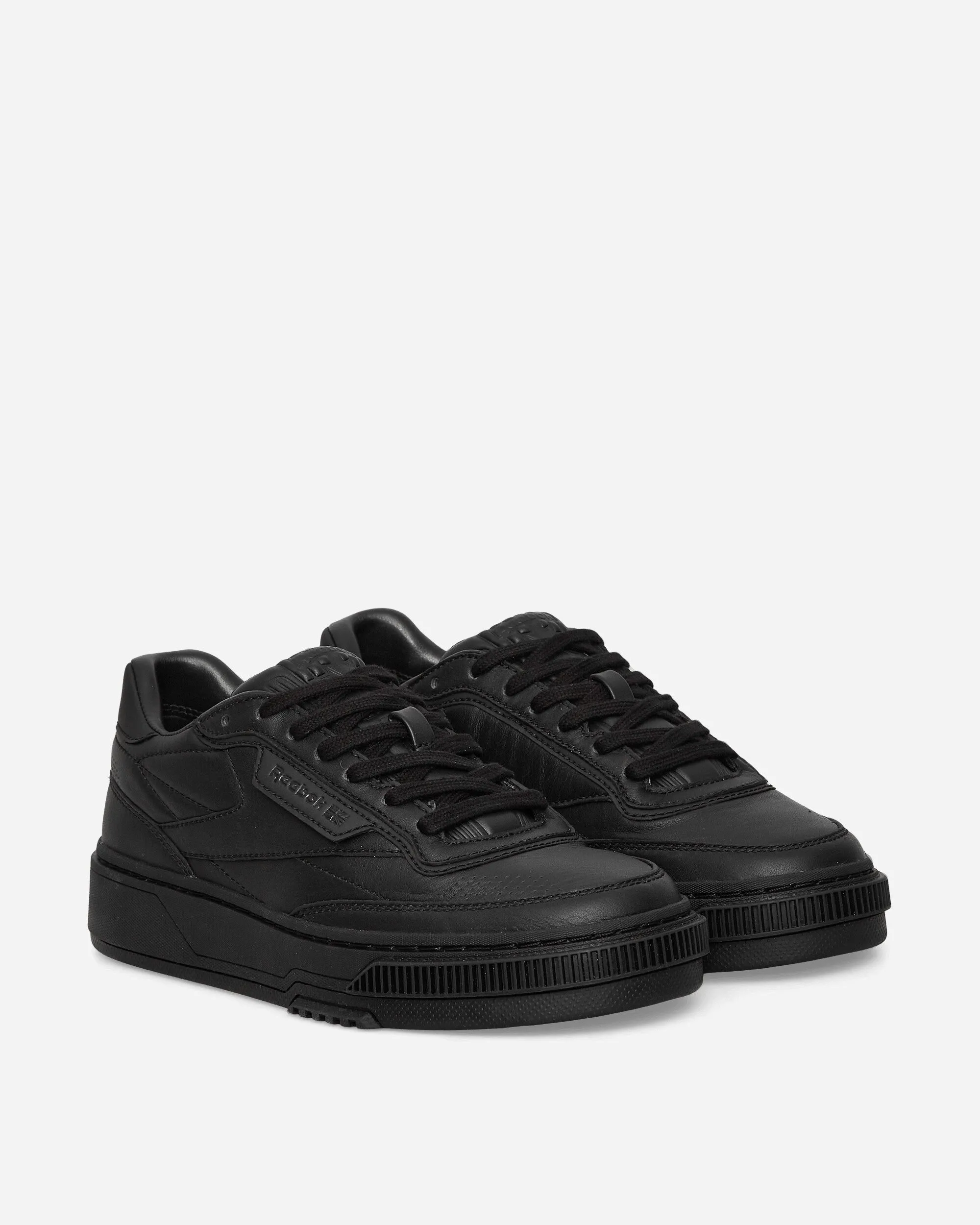 Club C Leder-Sneakers Schwarz