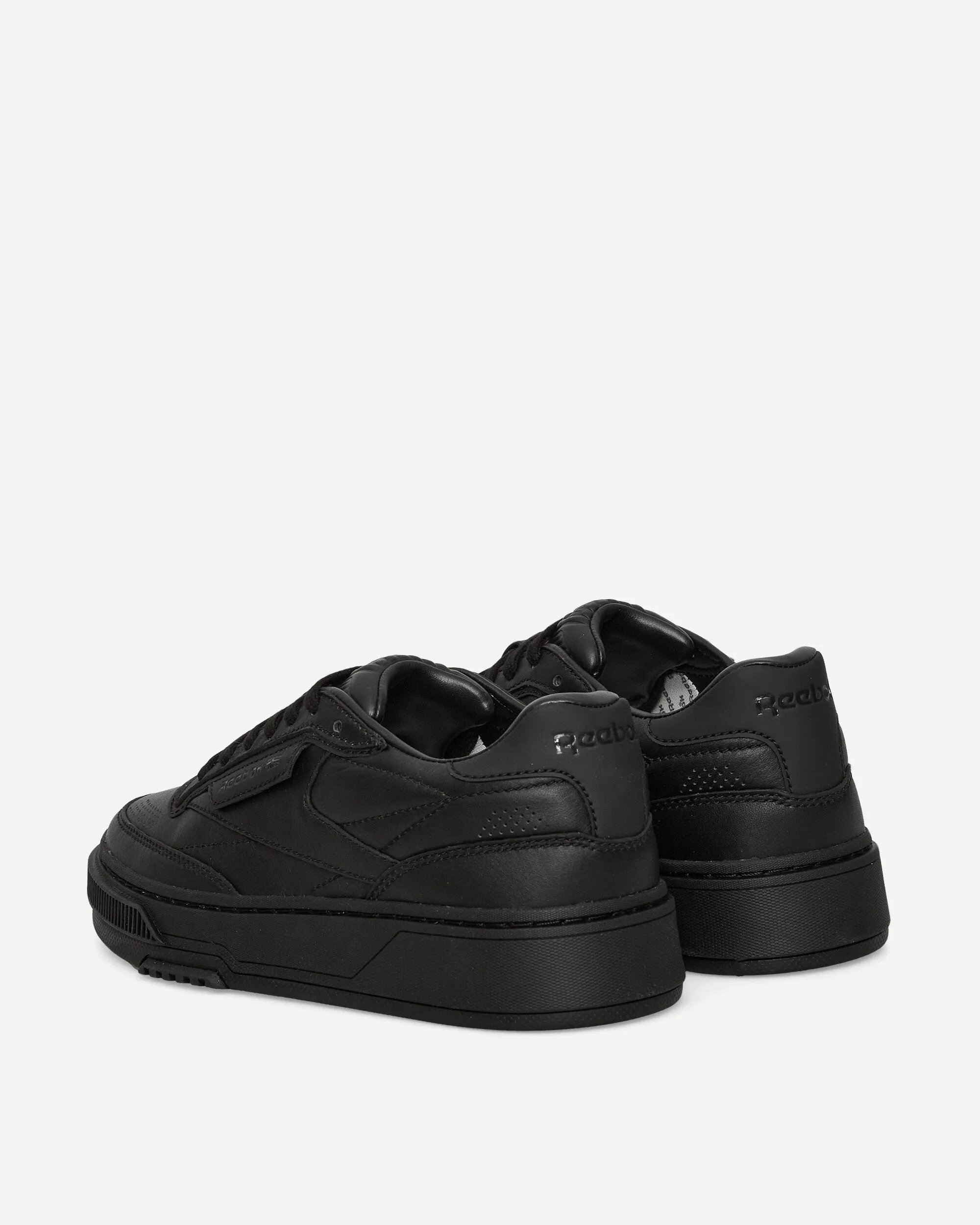 Club C Leder-Sneakers Schwarz