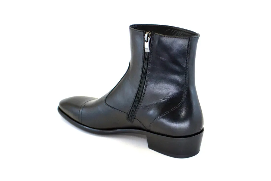 Corrente 1547 Hochglanz-Kalbsleder Slip-On-Stiefel - Schwarz