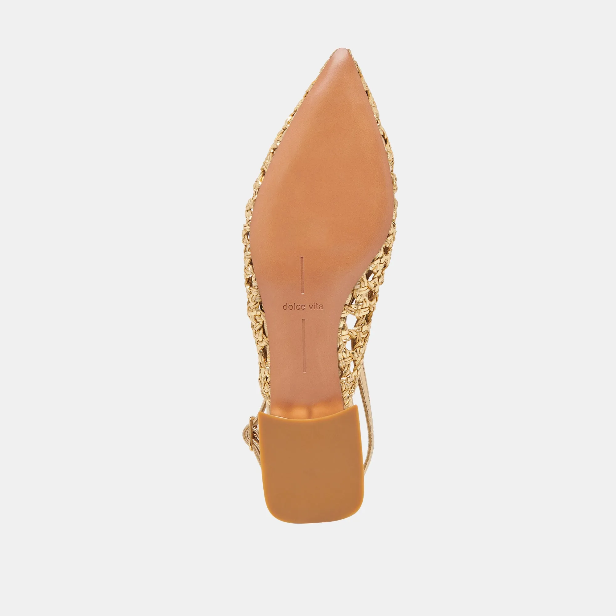 CYNDI FLATS GOLD GEWEBT