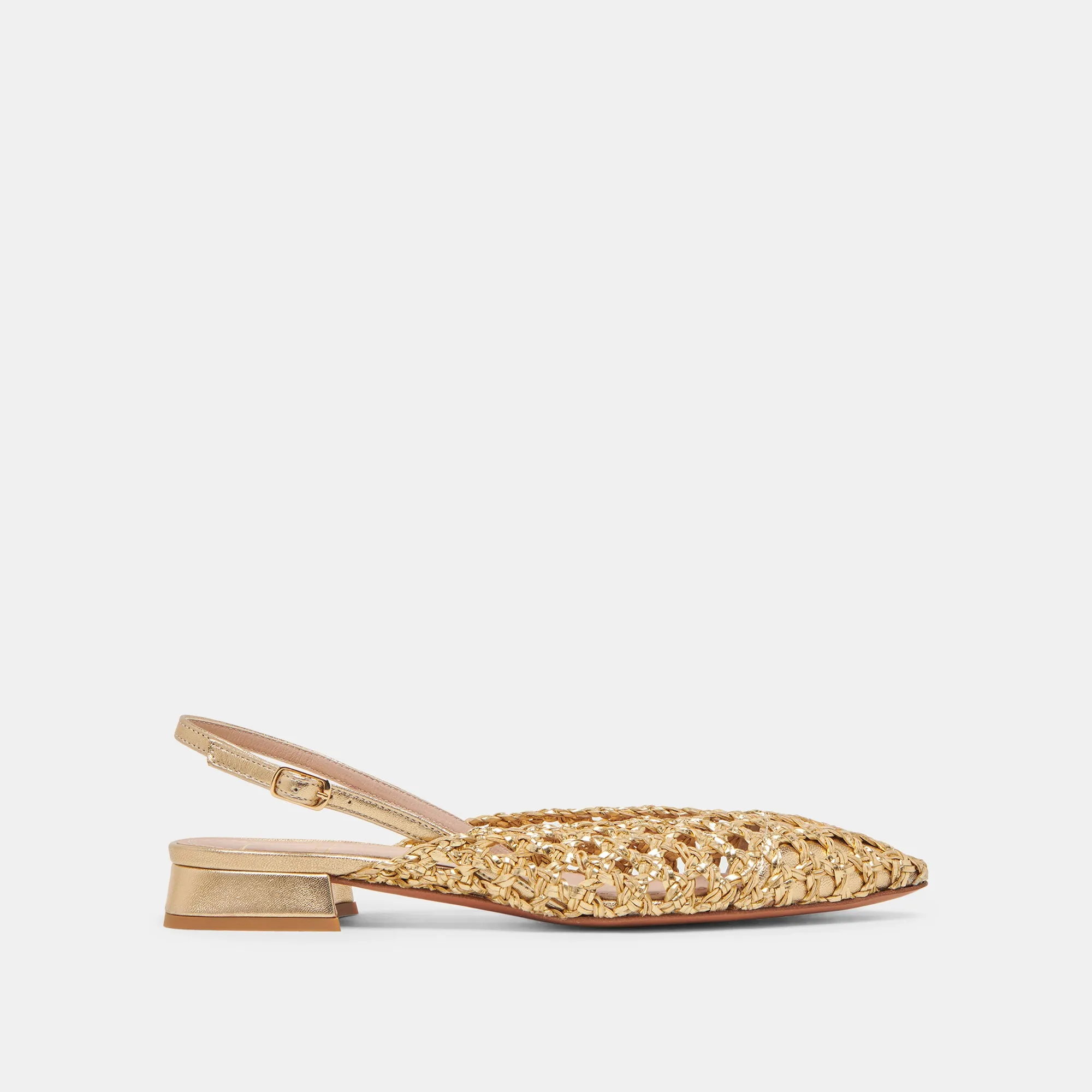 CYNDI FLATS GOLD GEWEBT