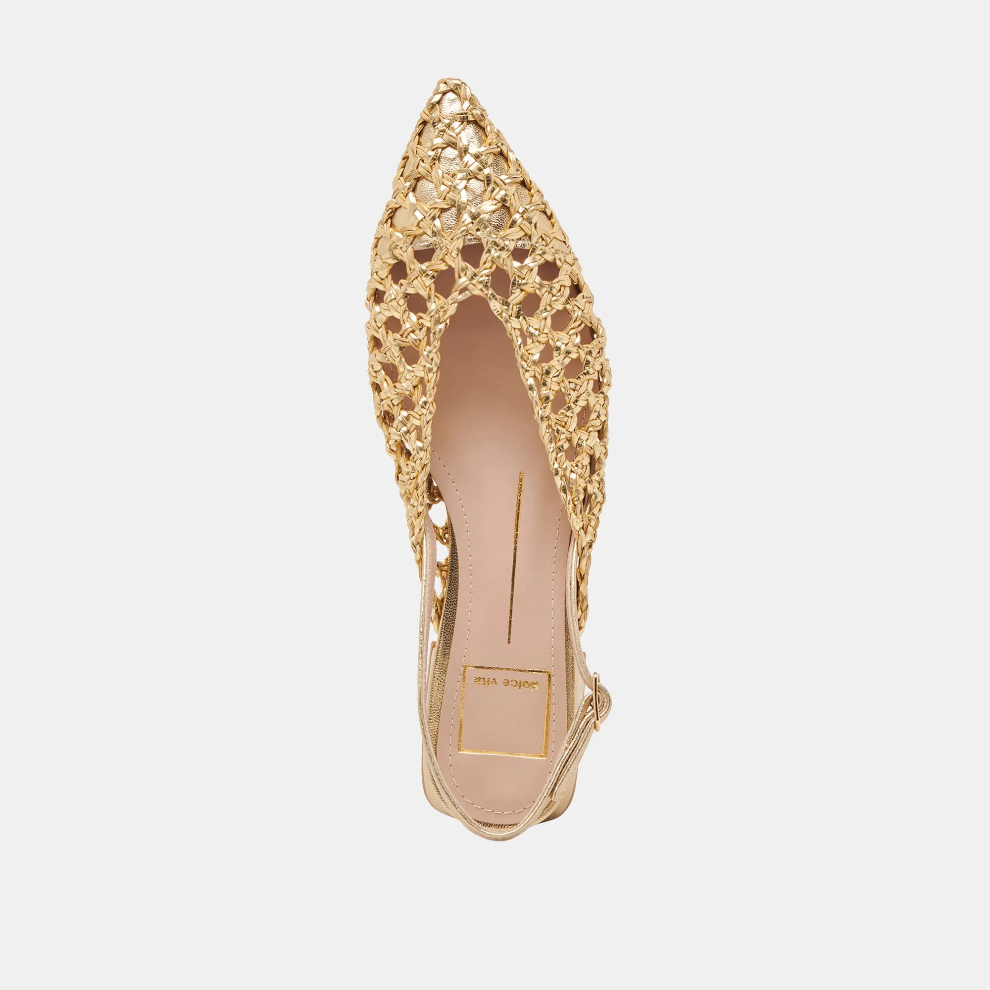 CYNDI FLATS GOLD GEWEBT