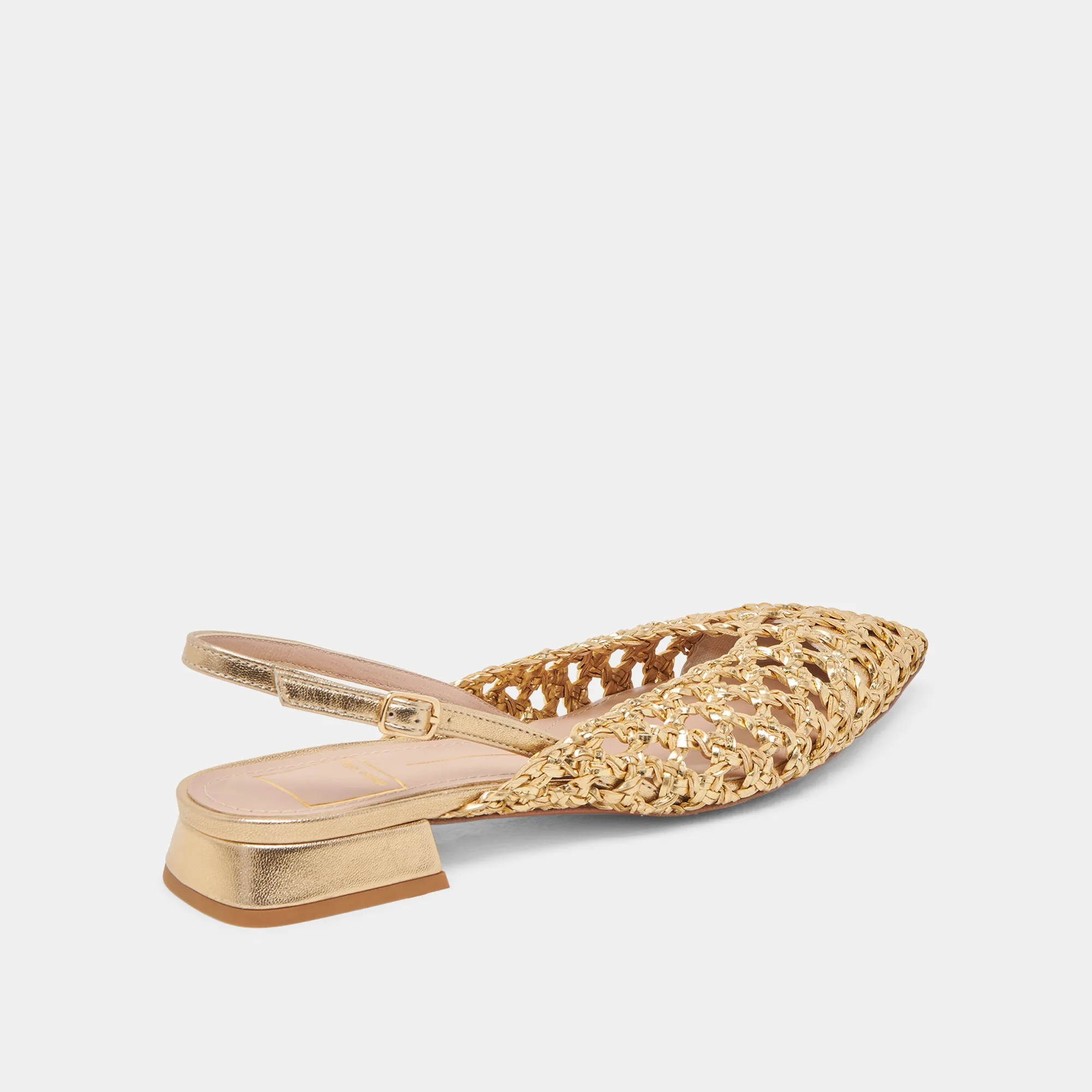 CYNDI FLATS GOLD GEWEBT