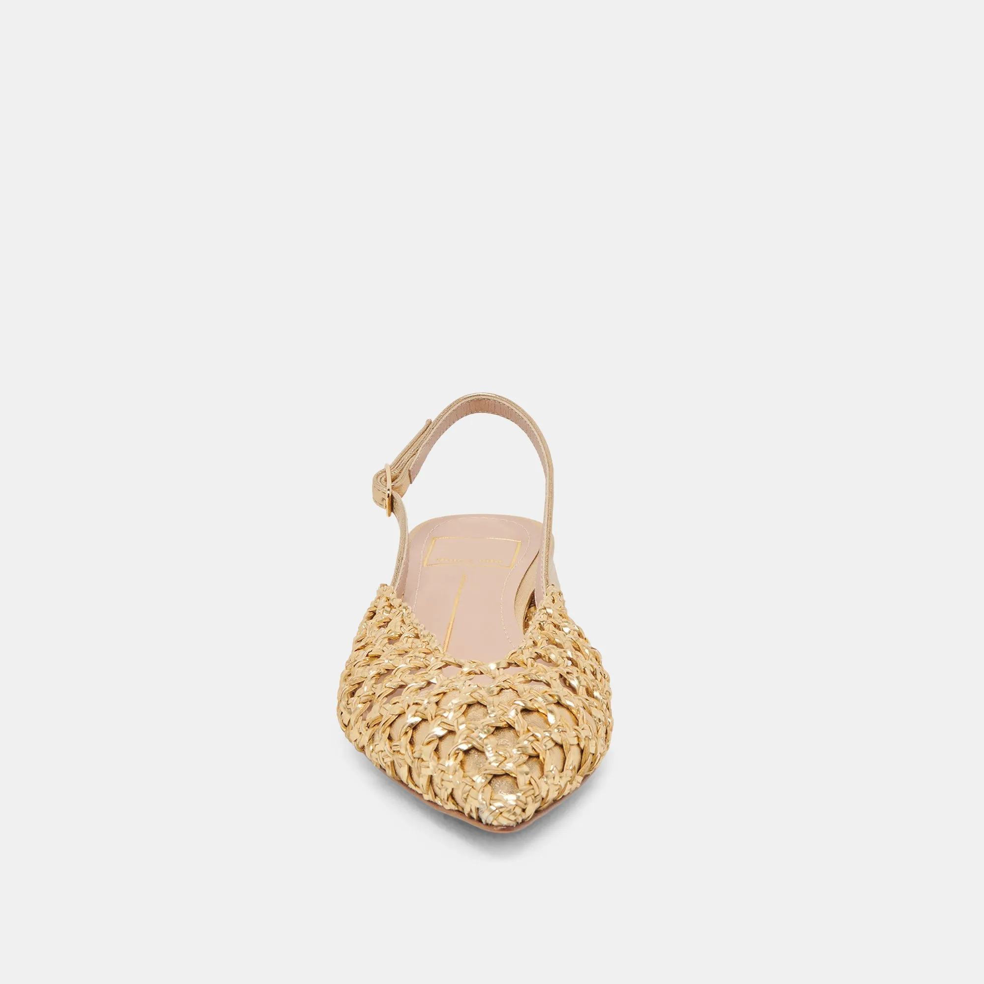 CYNDI FLATS GOLD GEWEBT