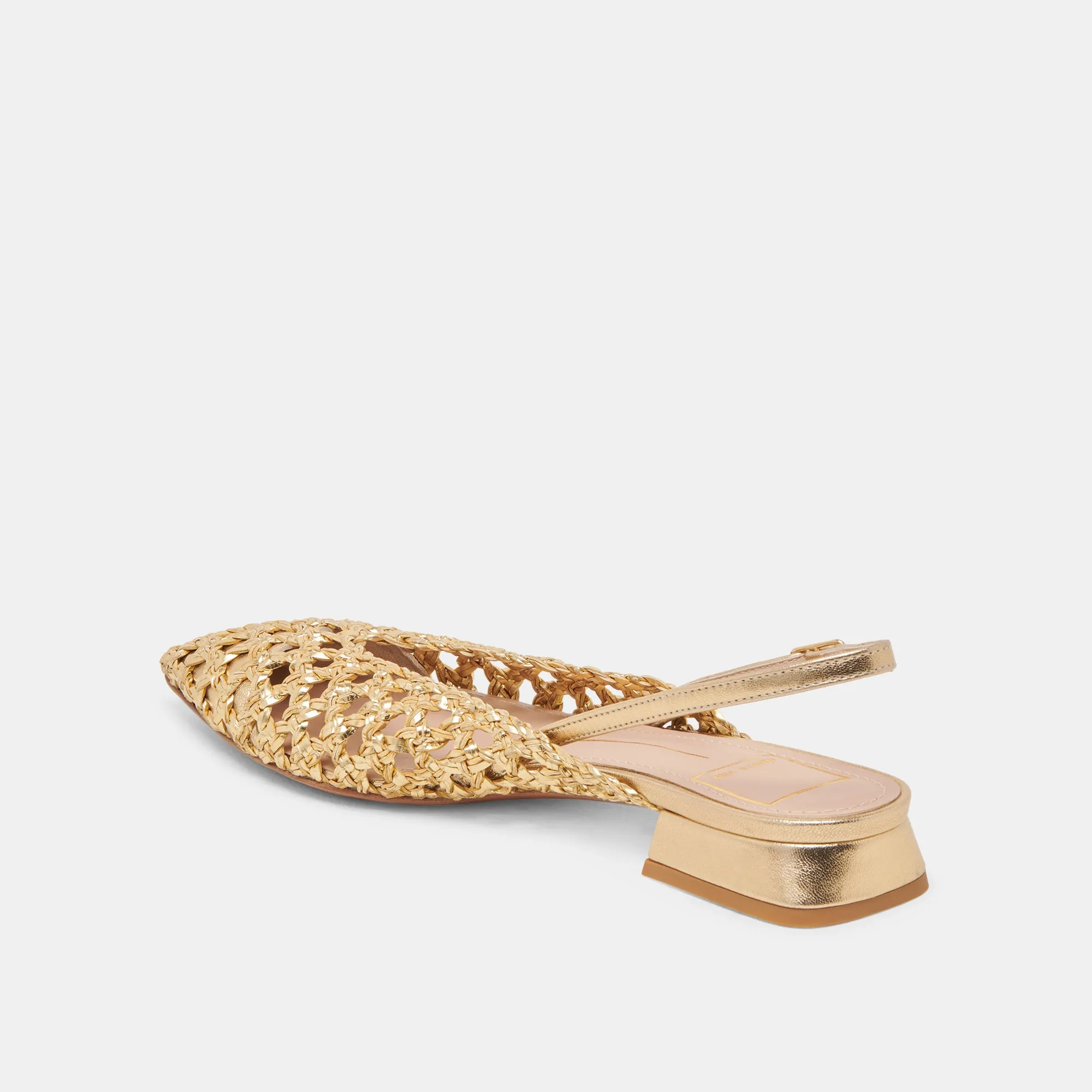 CYNDI FLATS GOLD GEWEBT