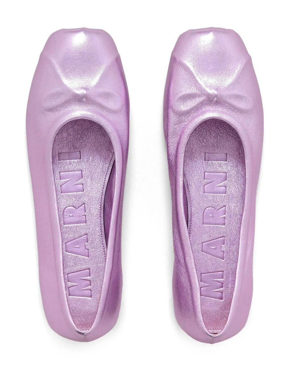 Tänzerin Metallische Ballettschuhe in Rosa