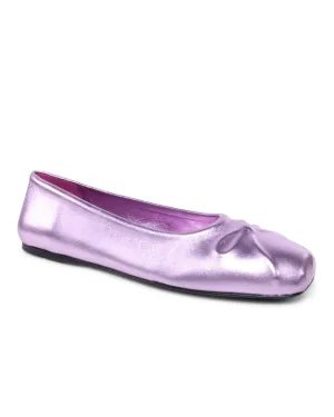 Tänzerin Metallische Ballettschuhe in Rosa