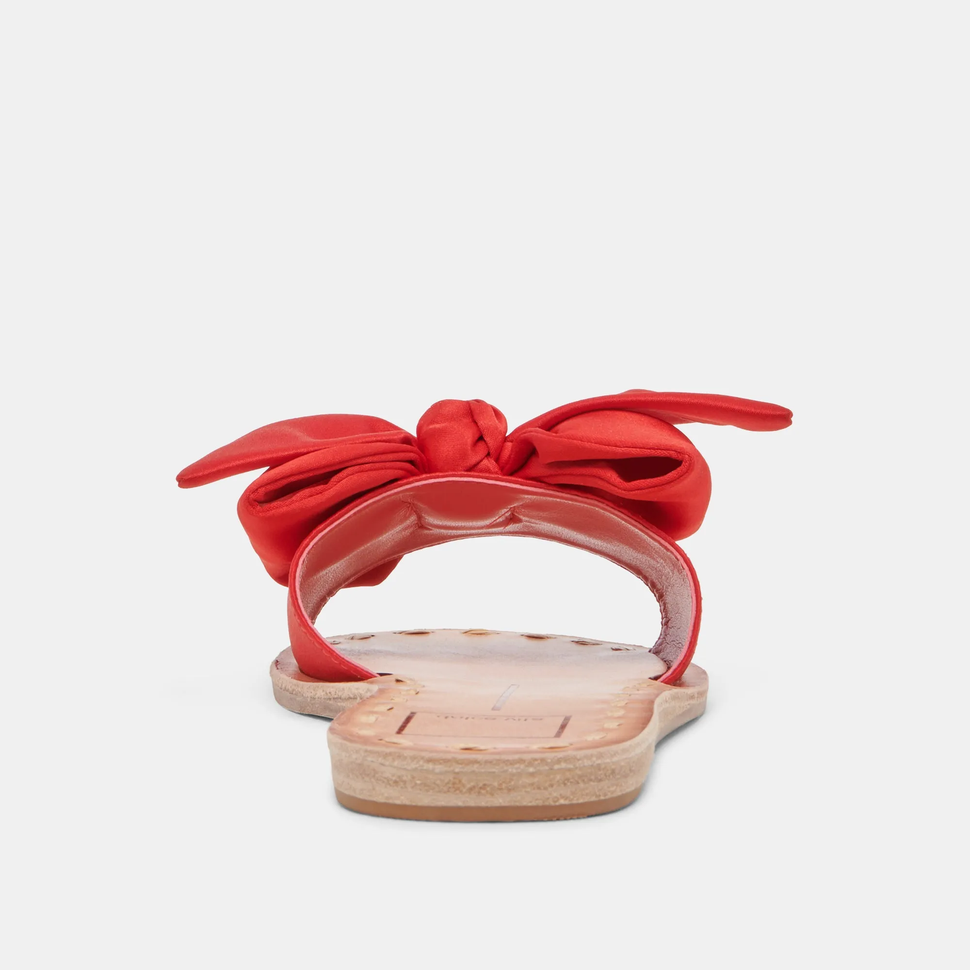 DARSEY SANDALETTEN ROTER SATIN