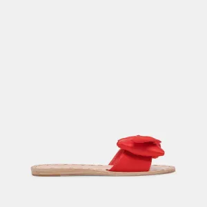 DARSEY SANDALETTEN ROTER SATIN
