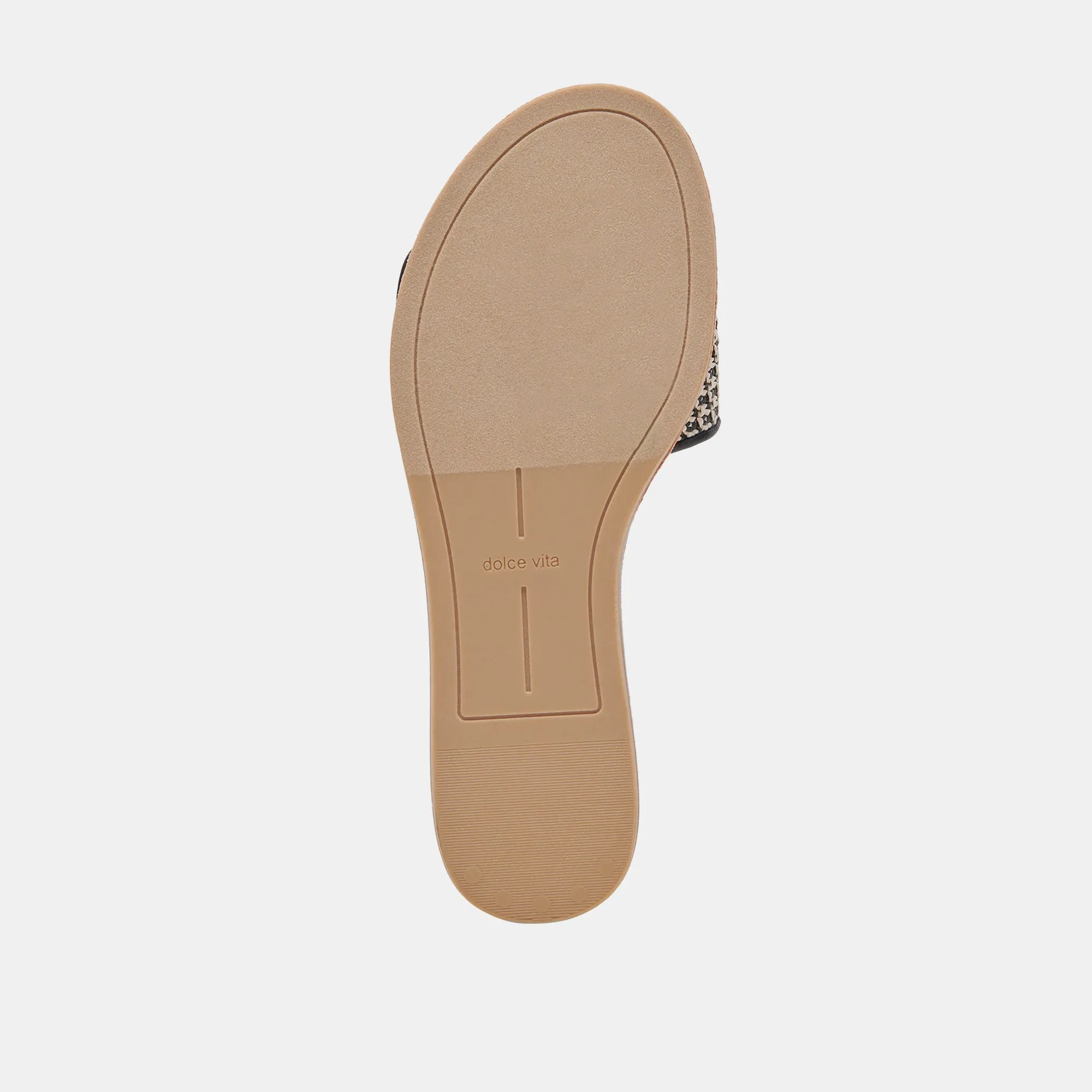 DASA WEITE SANDALEN SCHWARZ NATÜRLICHE RAFFIA