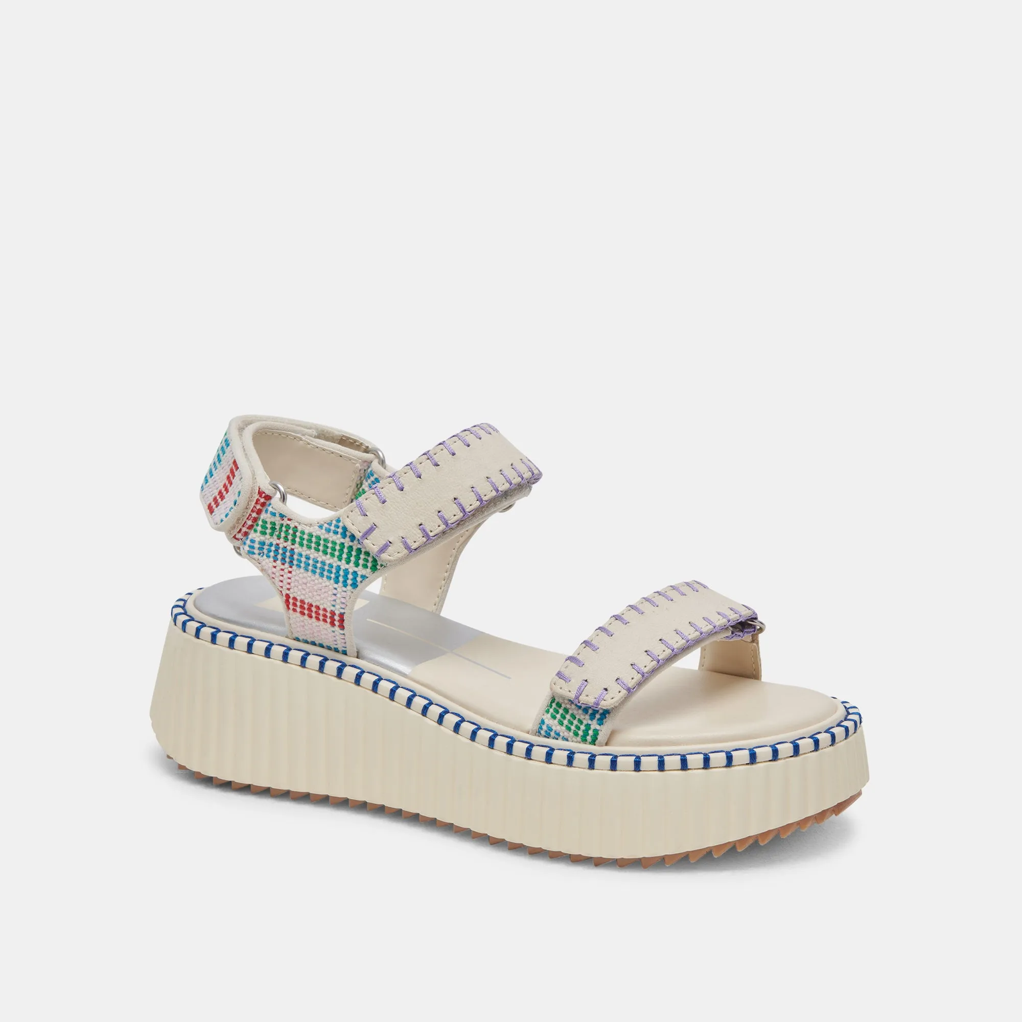 DEBRA SANDALEN ELFENBEIN MULTI NUBUCK