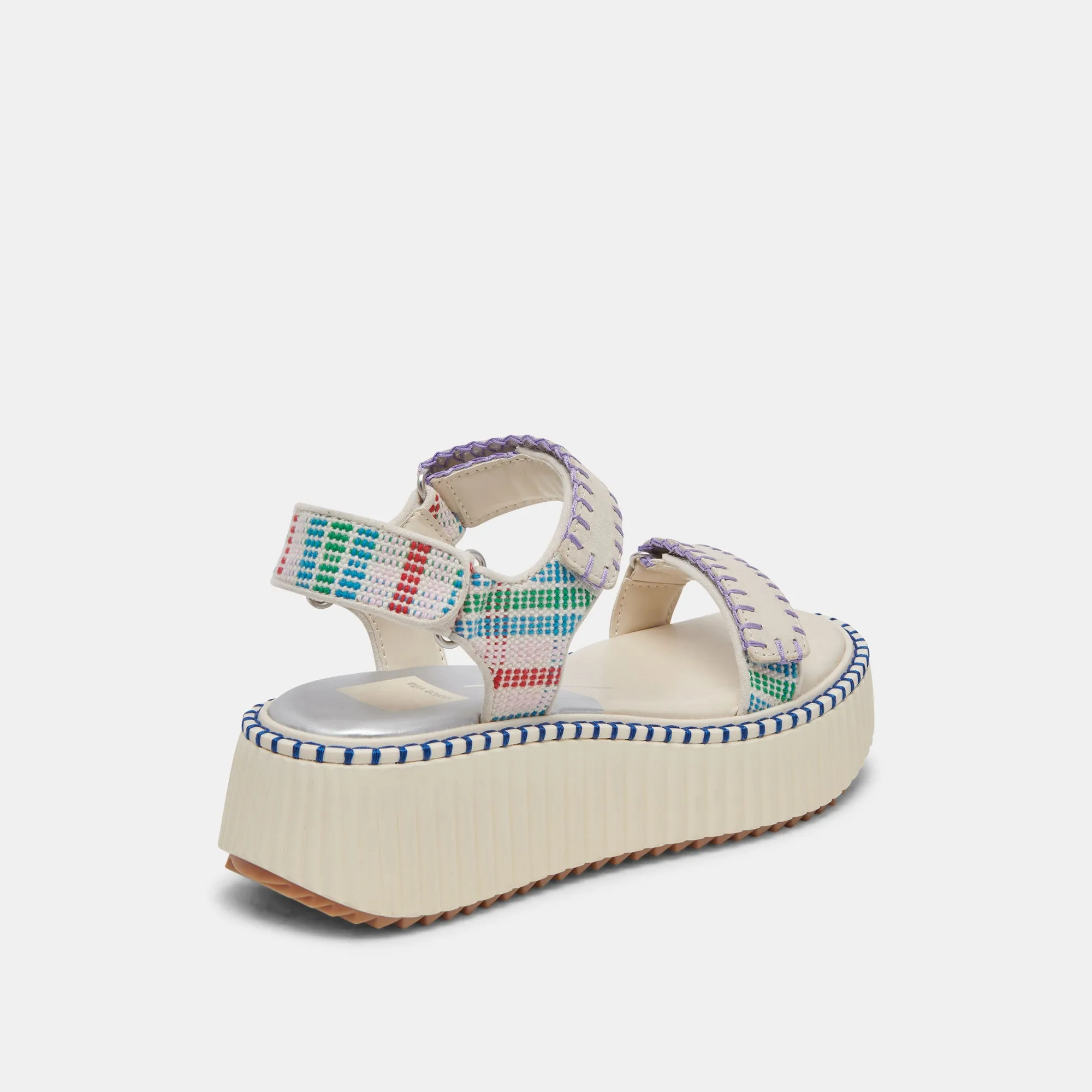 DEBRA SANDALEN ELFENBEIN MULTI NUBUCK