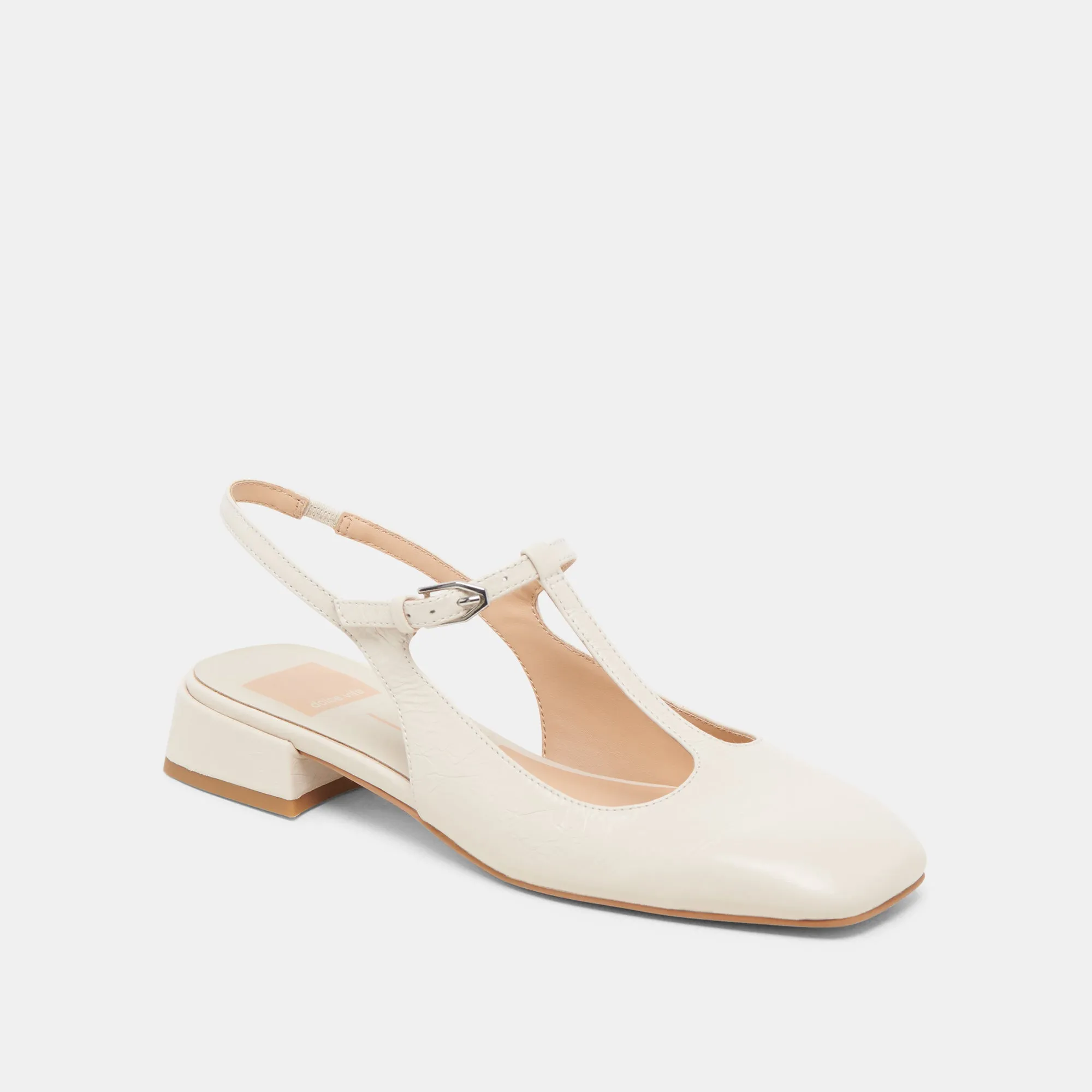 DEIDRA FLATS CREAM LEDER