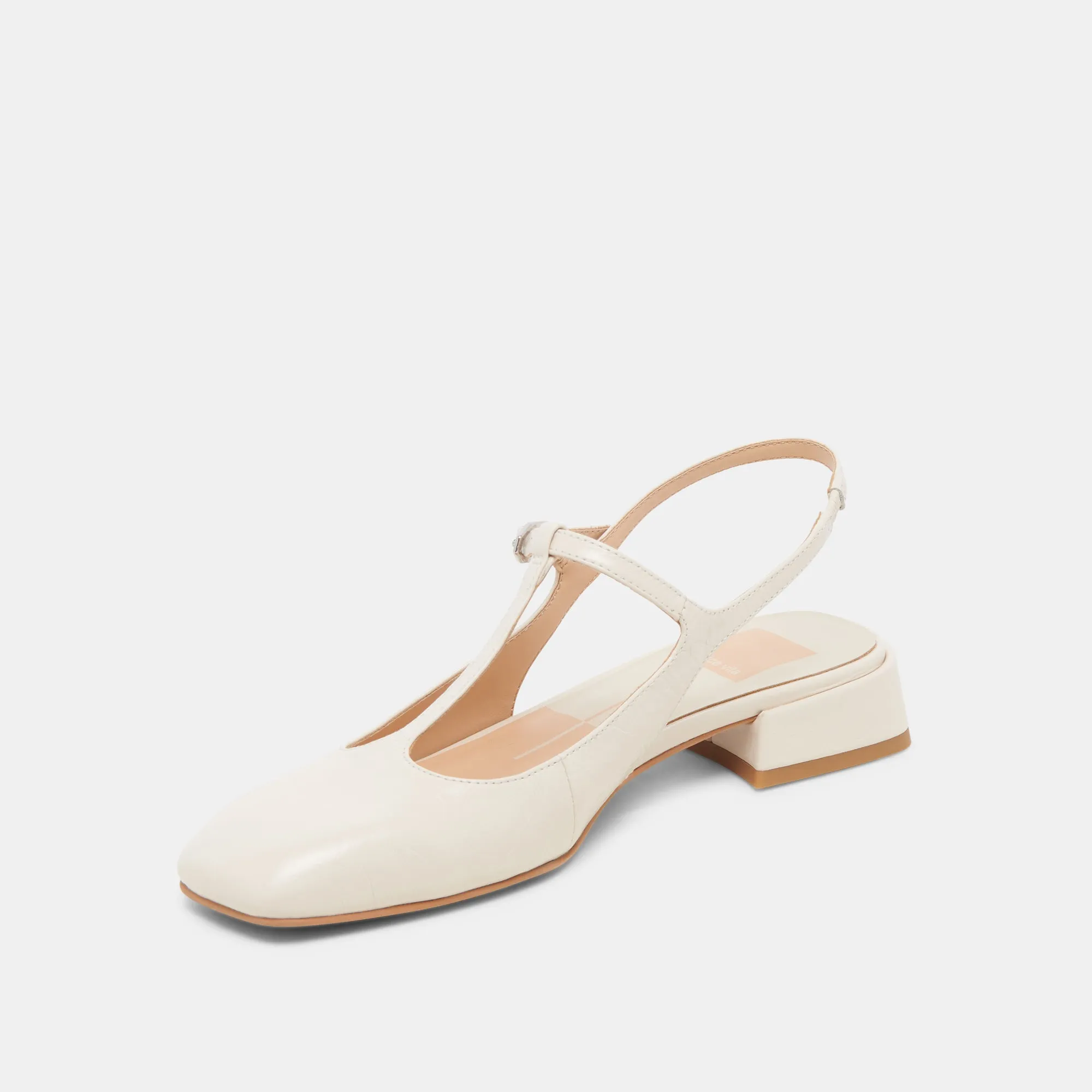 DEIDRA FLATS CREAM LEDER