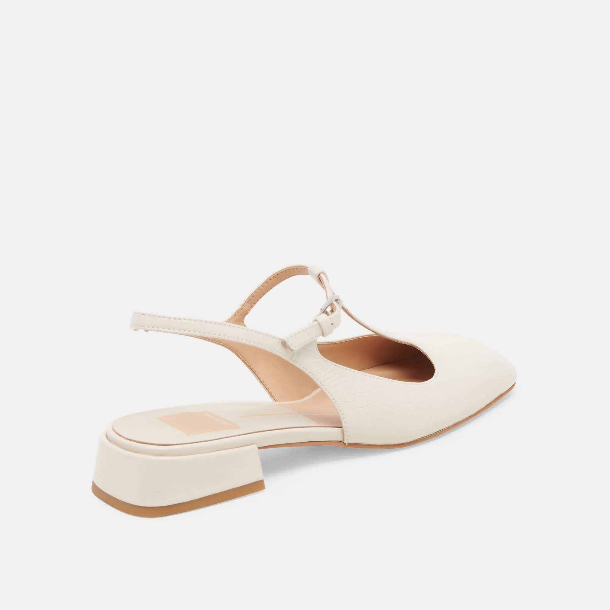 DEIDRA FLATS CREAM LEDER