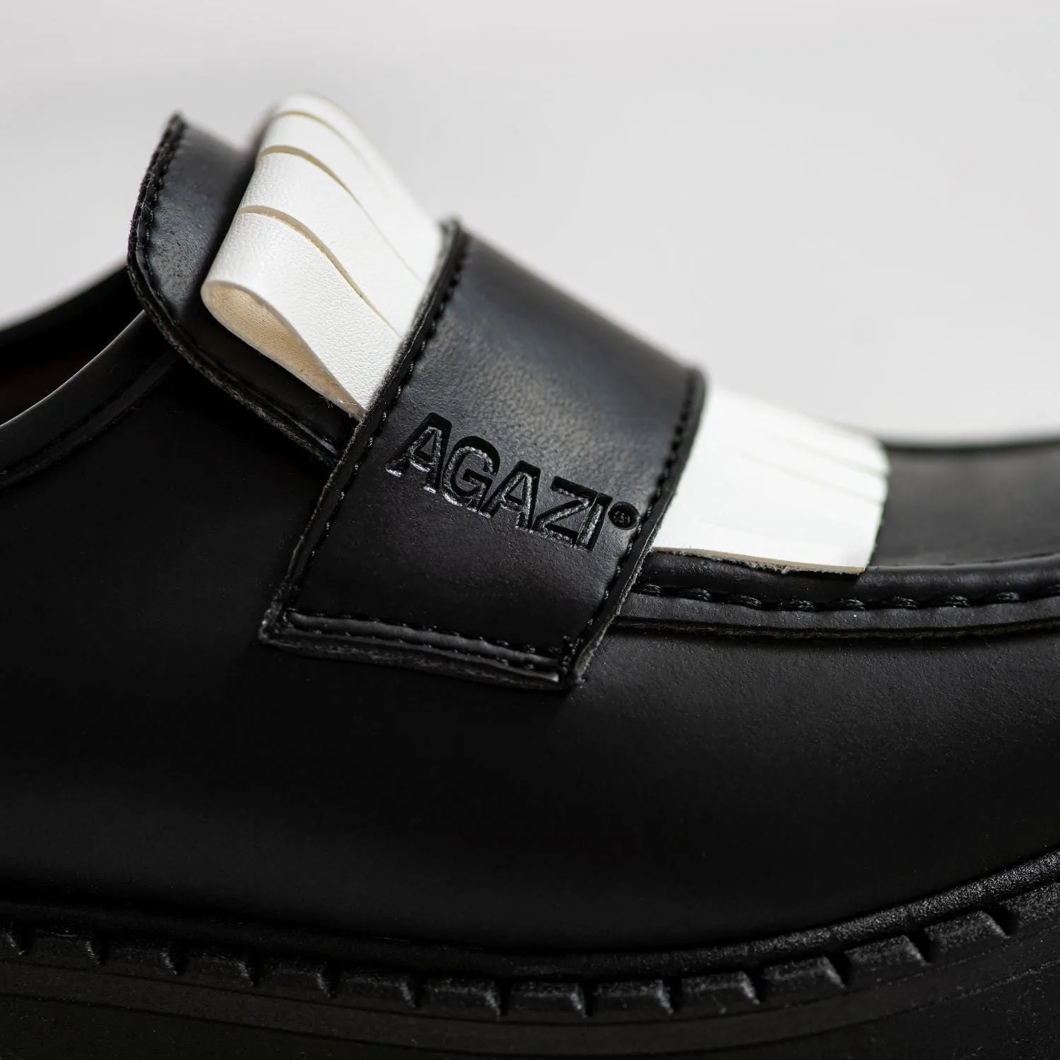Diane Damen 3 in 1 Apfel-Leder Vegane Loafers | Schwarz