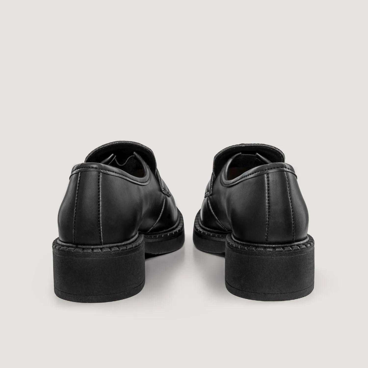 Diane Damen 3 in 1 Apfel-Leder Vegane Loafers | Schwarz