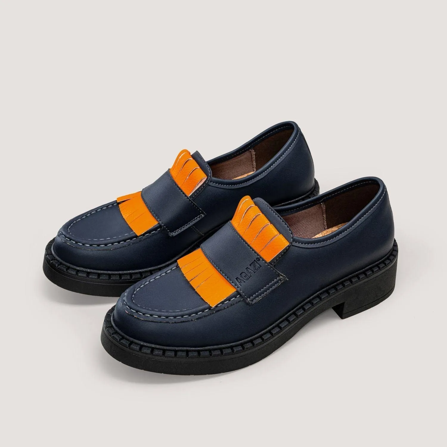 Diane Damen 3 in 1 Maisleder Vegane Loafers | Marineblau