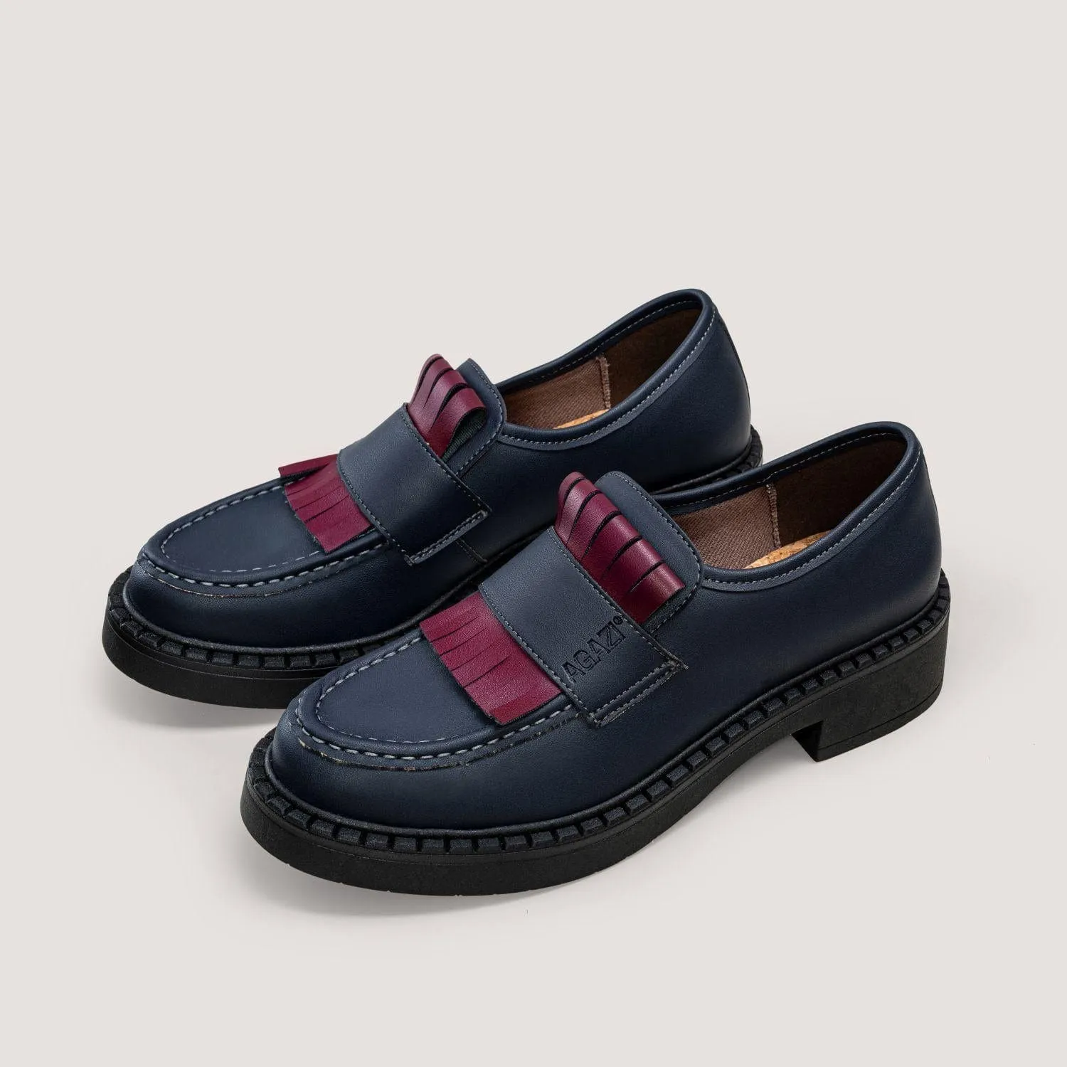 Diane Damen 3 in 1 Maisleder Vegane Loafers | Marineblau