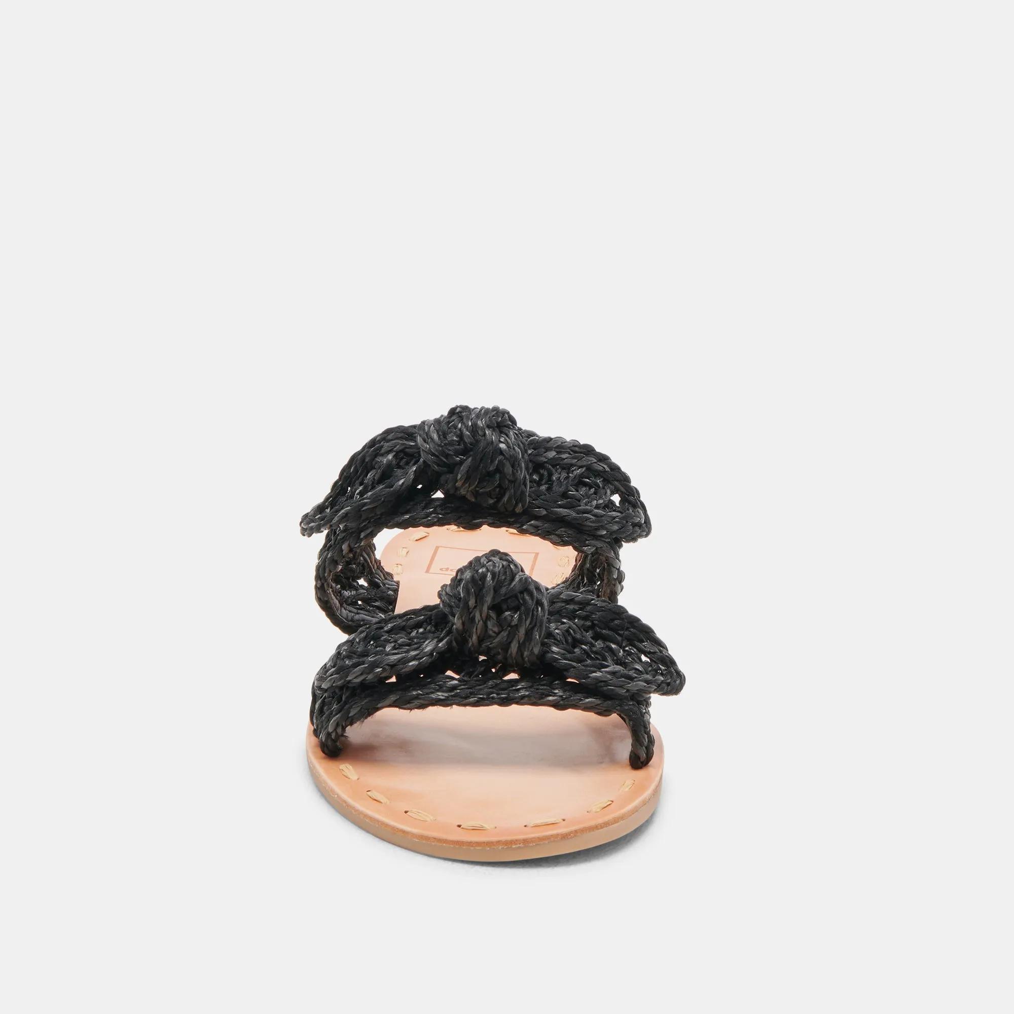 DINAH SANDALEN ONYX RAFFIA