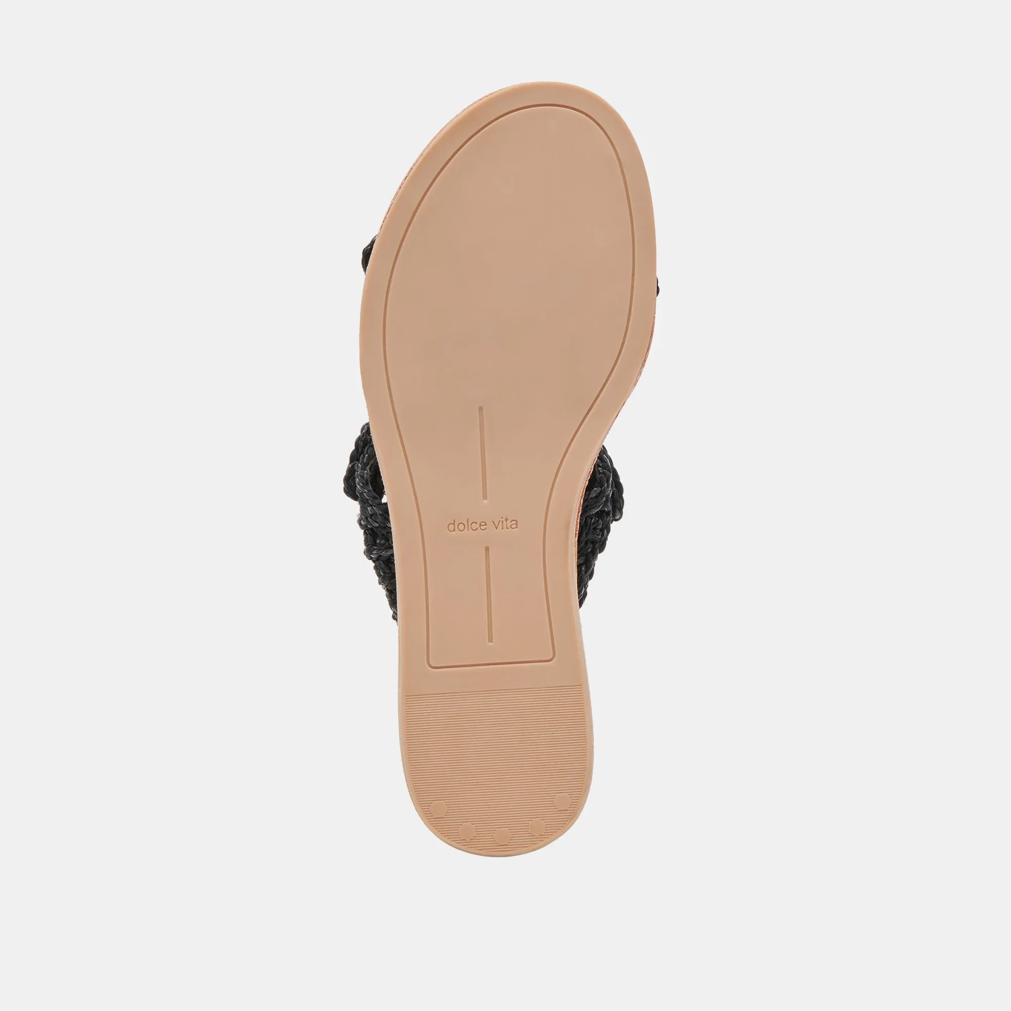 DINAH SANDALEN ONYX RAFFIA