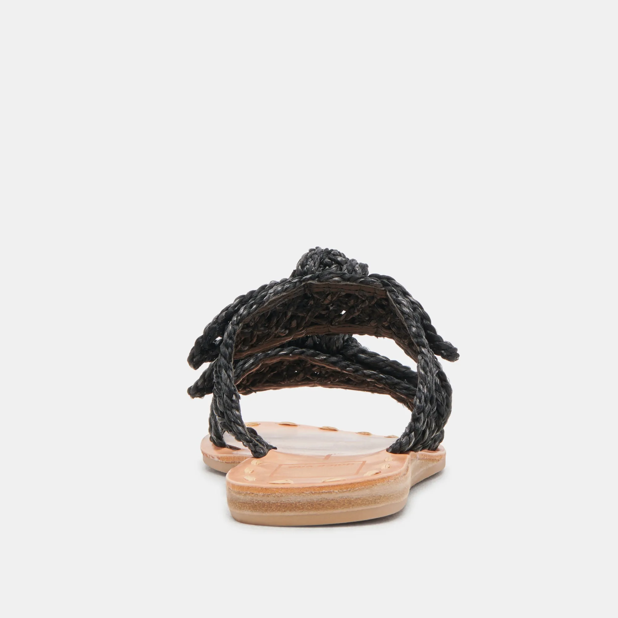 DINAH SANDALEN ONYX RAFFIA