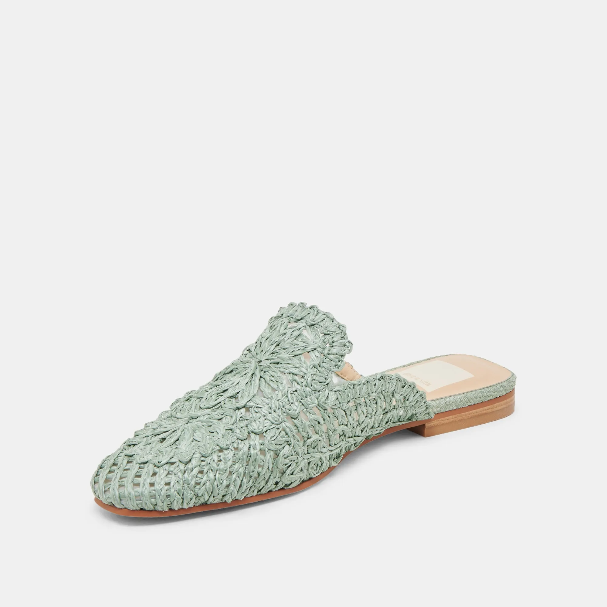 DIYA FLATS HELLES SALBEIGRÜNES MAKRAMEE