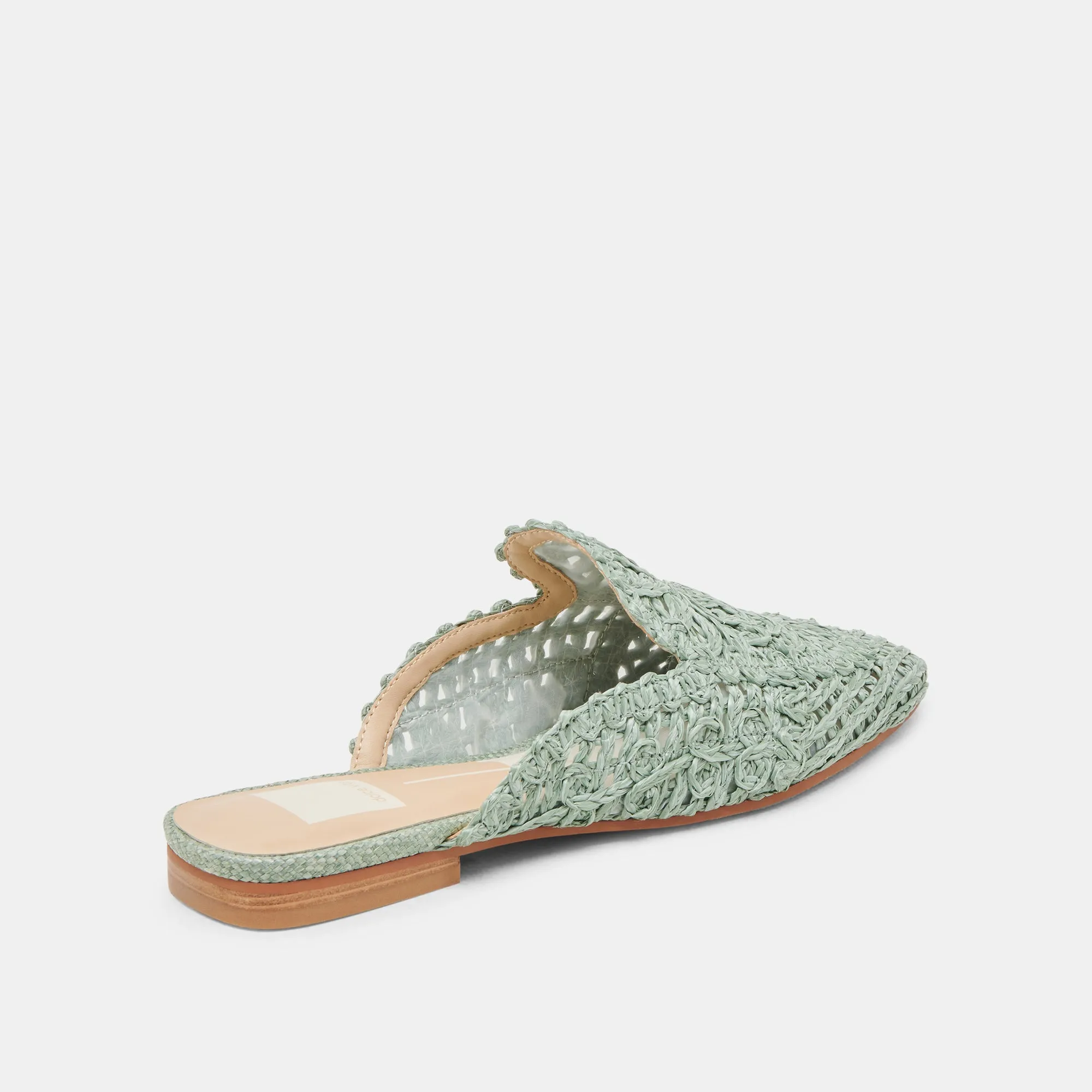 DIYA FLATS HELLES SALBEIGRÜNES MAKRAMEE