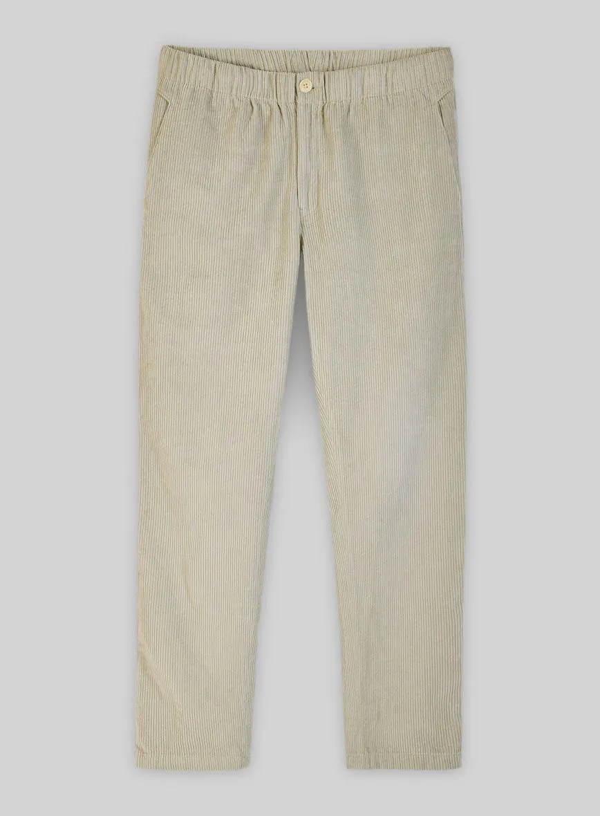 Einfache Hose Rehbraun Kord