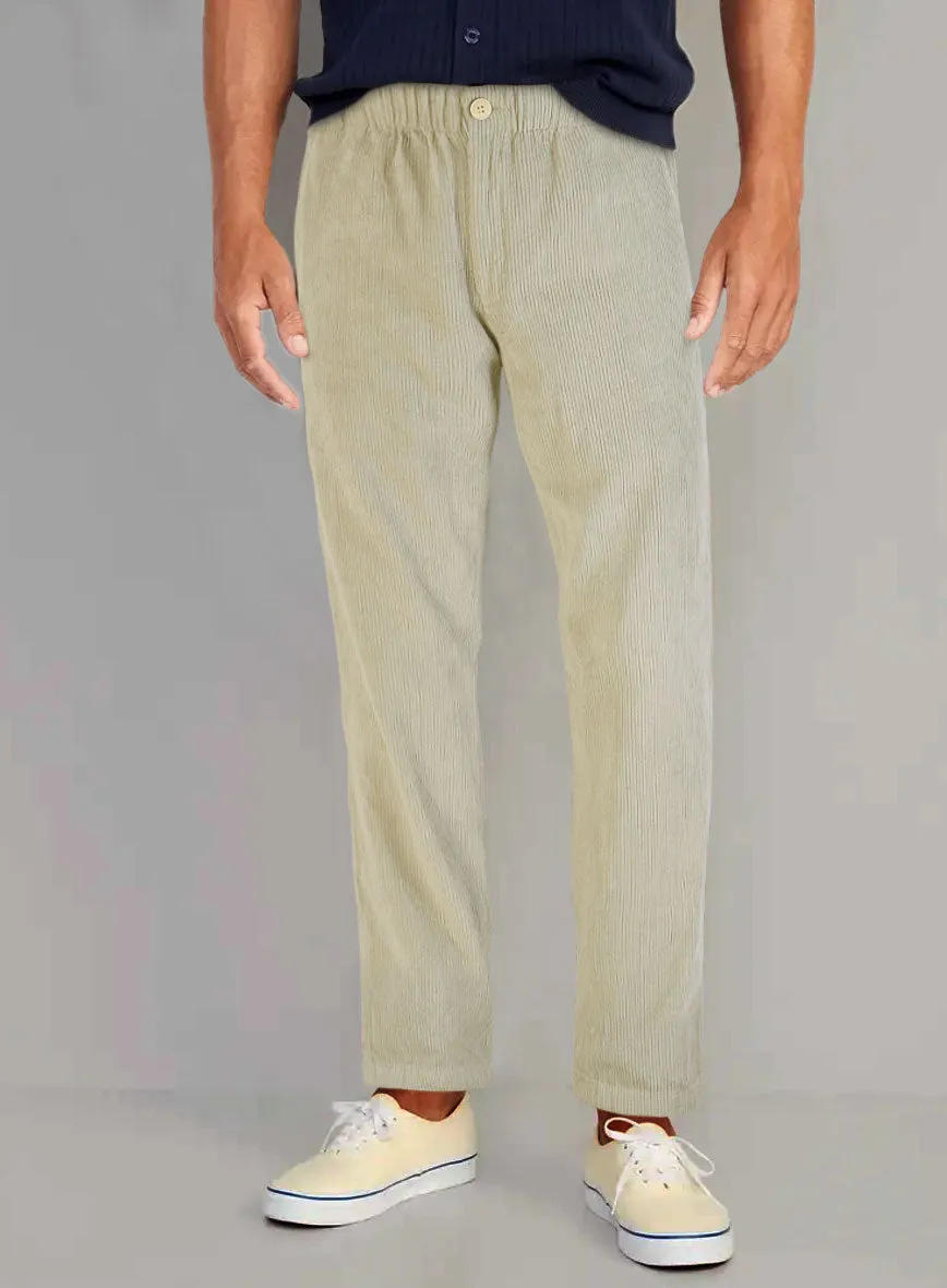 Einfache Hose Rehbraun Kord