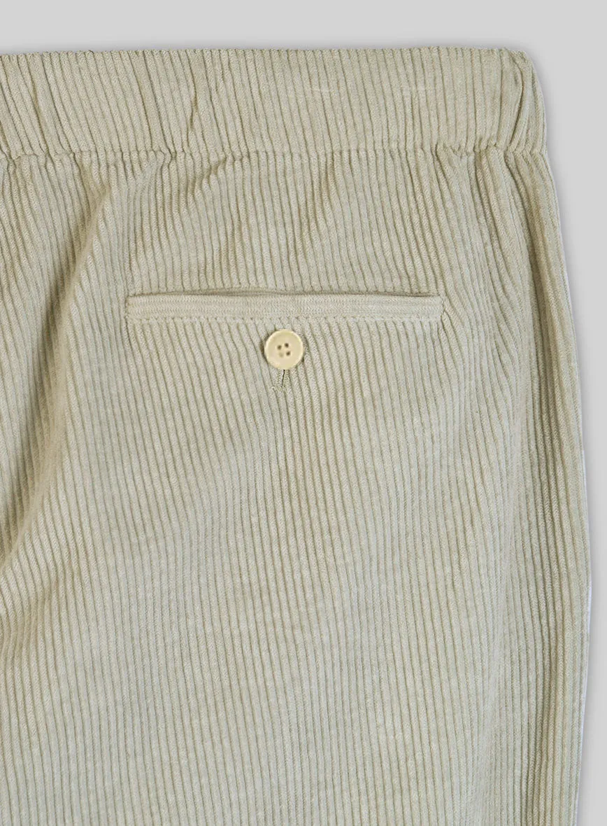 Einfache Hose Rehbraun Kord